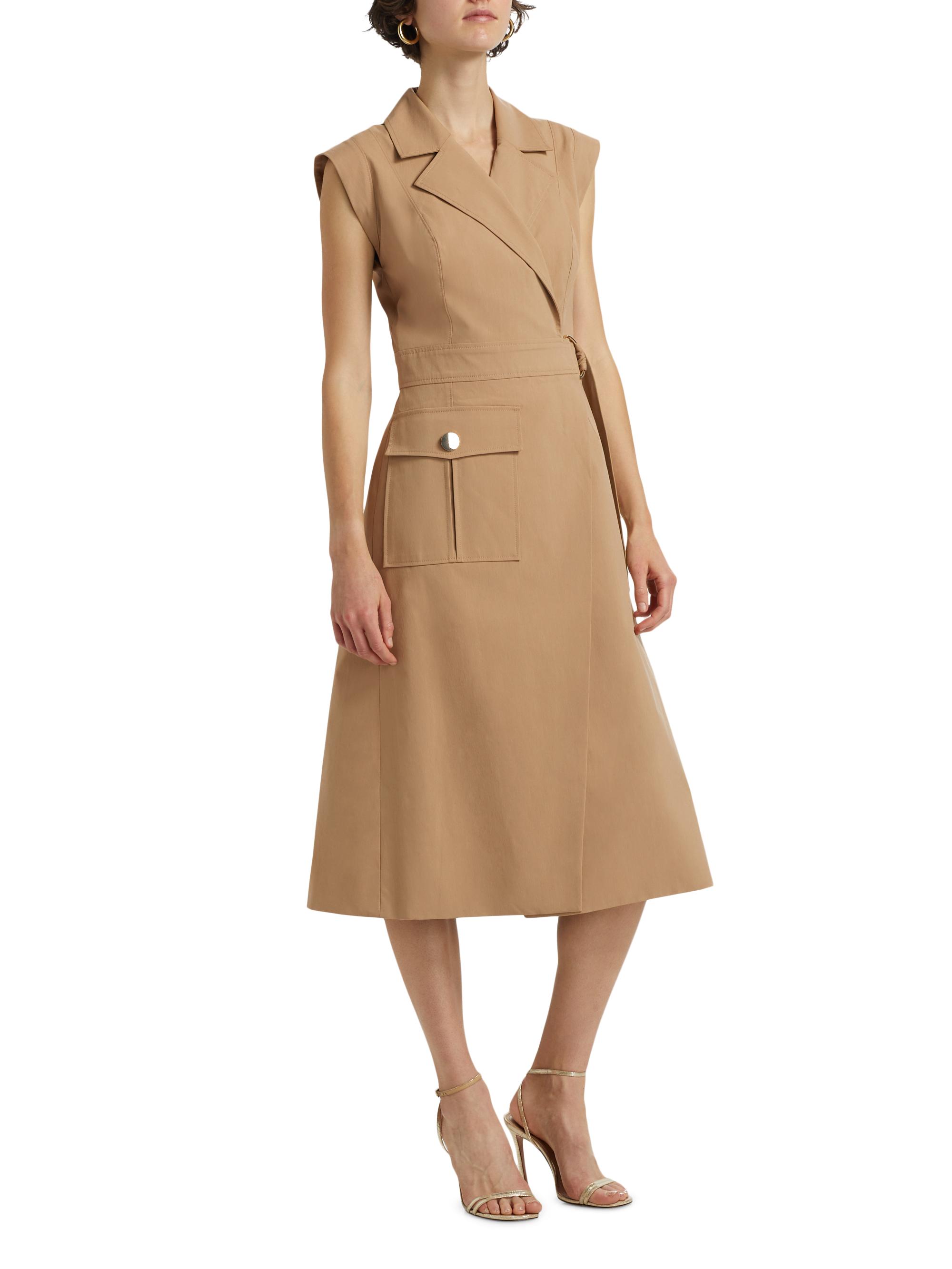 Toccin Silvia Stretch-Cotton Wrap Dress | Saks Fifth Avenue