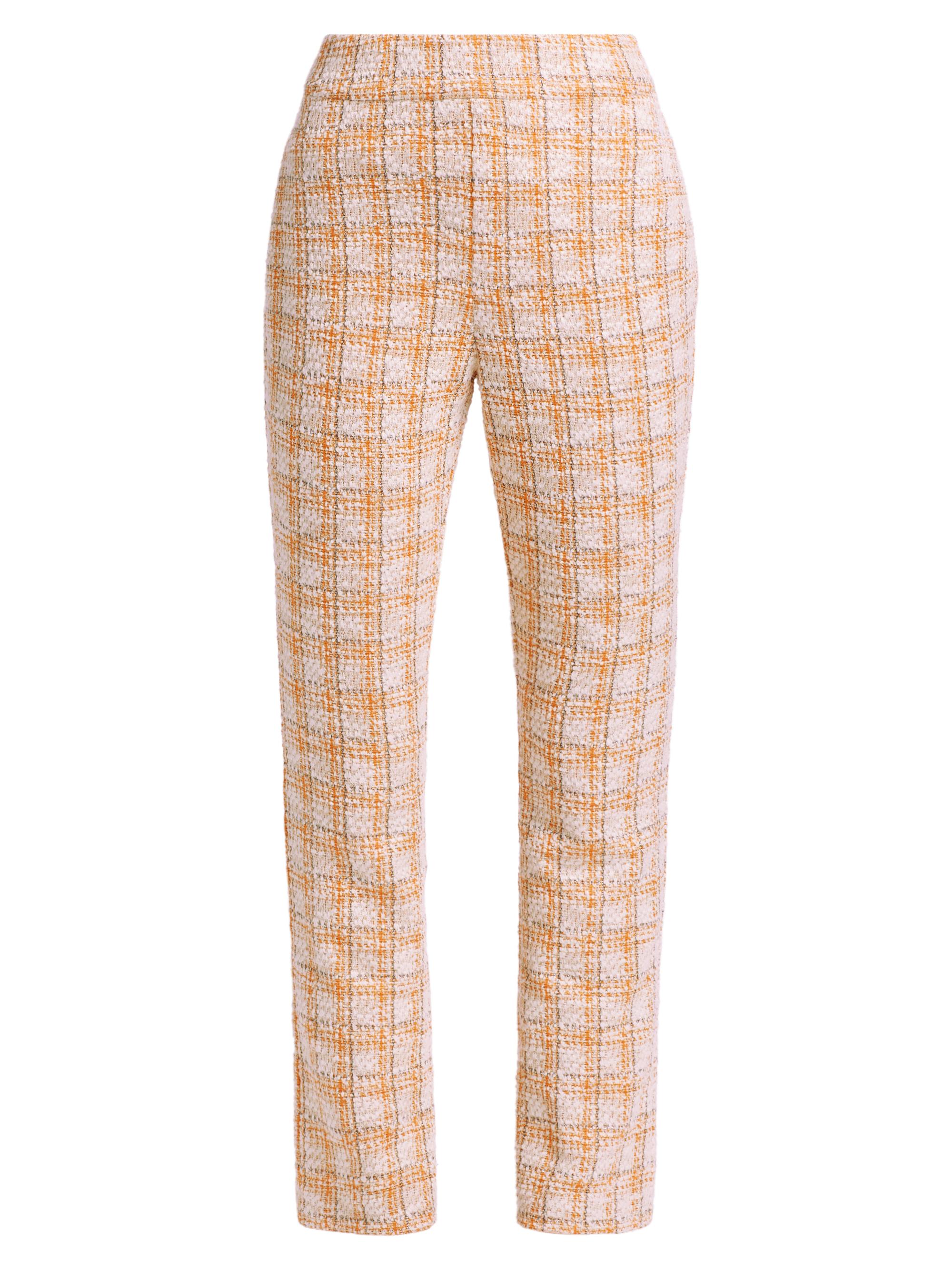 Toccin Women's Claire Tweed Cigarette Pants - Mango Multi