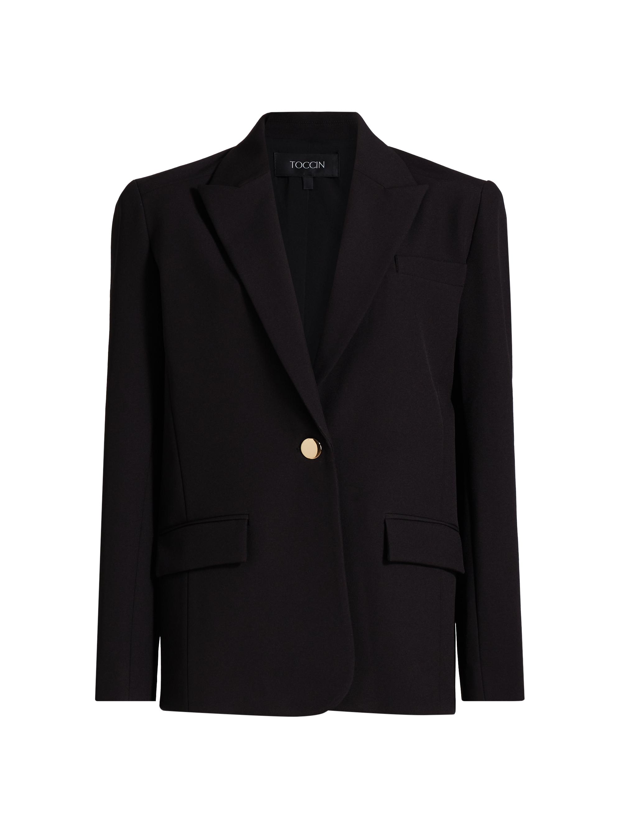 Toccin Women's Willa Boyfriend Blazer - Jet