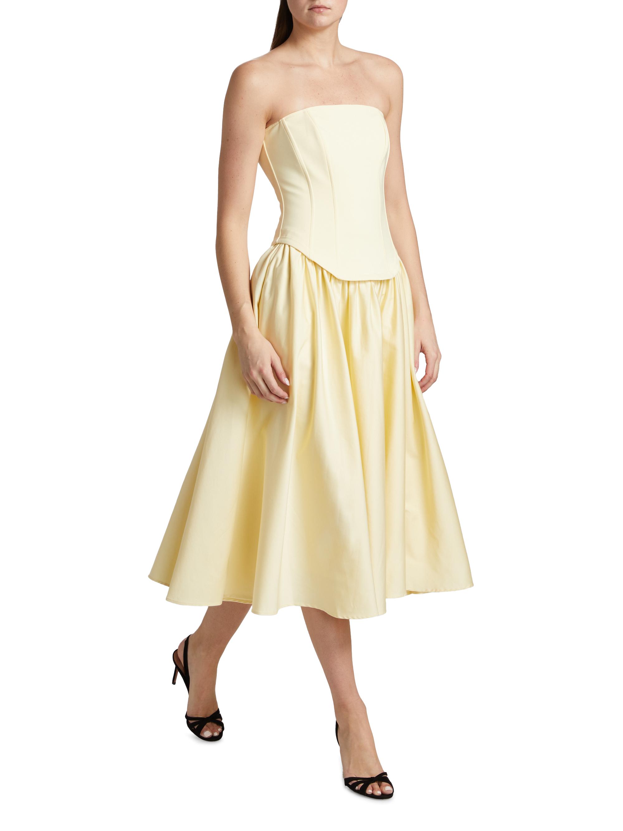 melody corset combo midi dress Toccin Melody Corset Combo Midi Dress