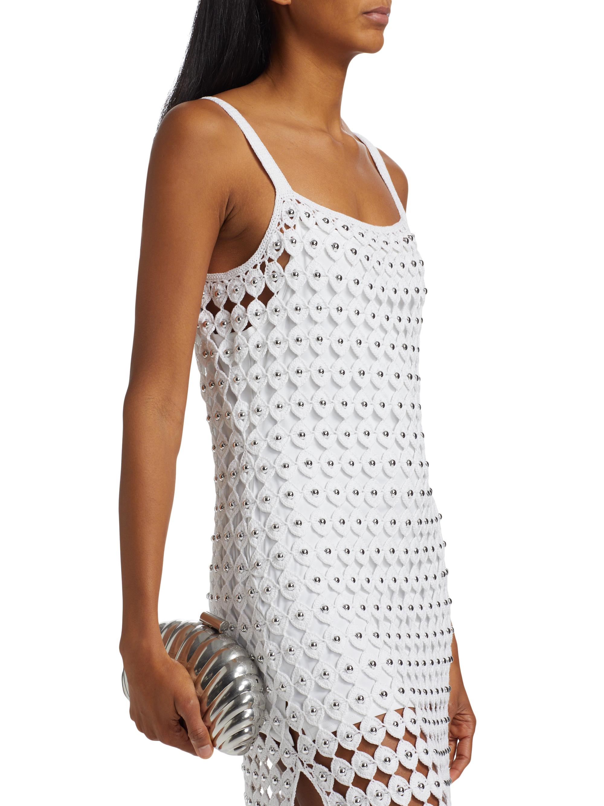 knee length dresses for ladies Always Devotion Crochet Midi Dress in Gold Metallic main image 1