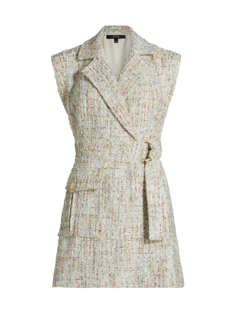 Toccin Women's Everly Safari Wrap Minidress