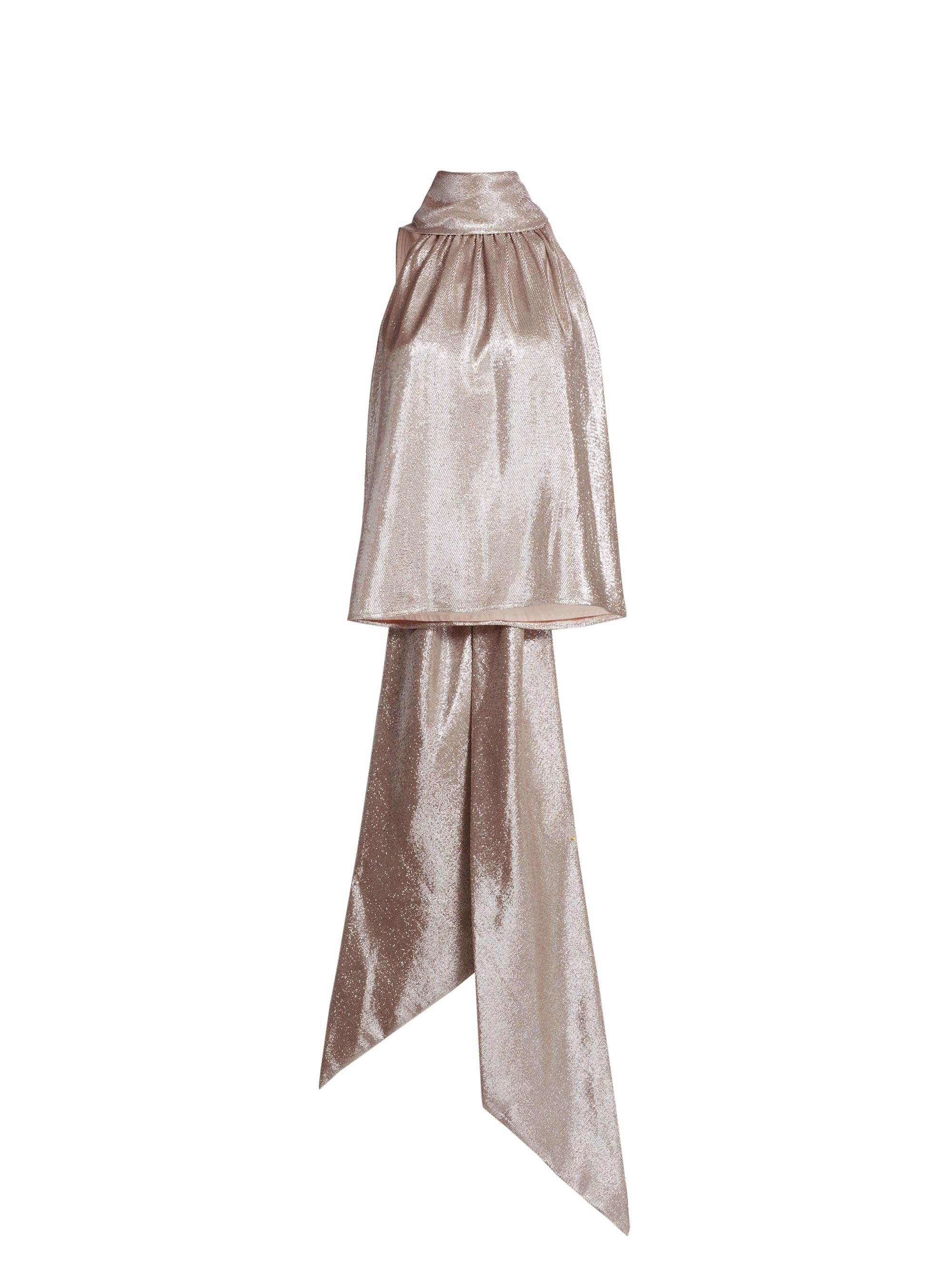 Toccin Women's Hattie Tieneck Sleeveless Metallic Top - Rose