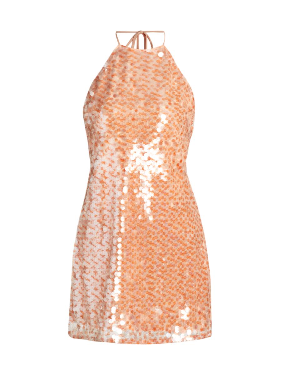 Toccin Women's Micky Halterneck Sequined Minidress In Multi