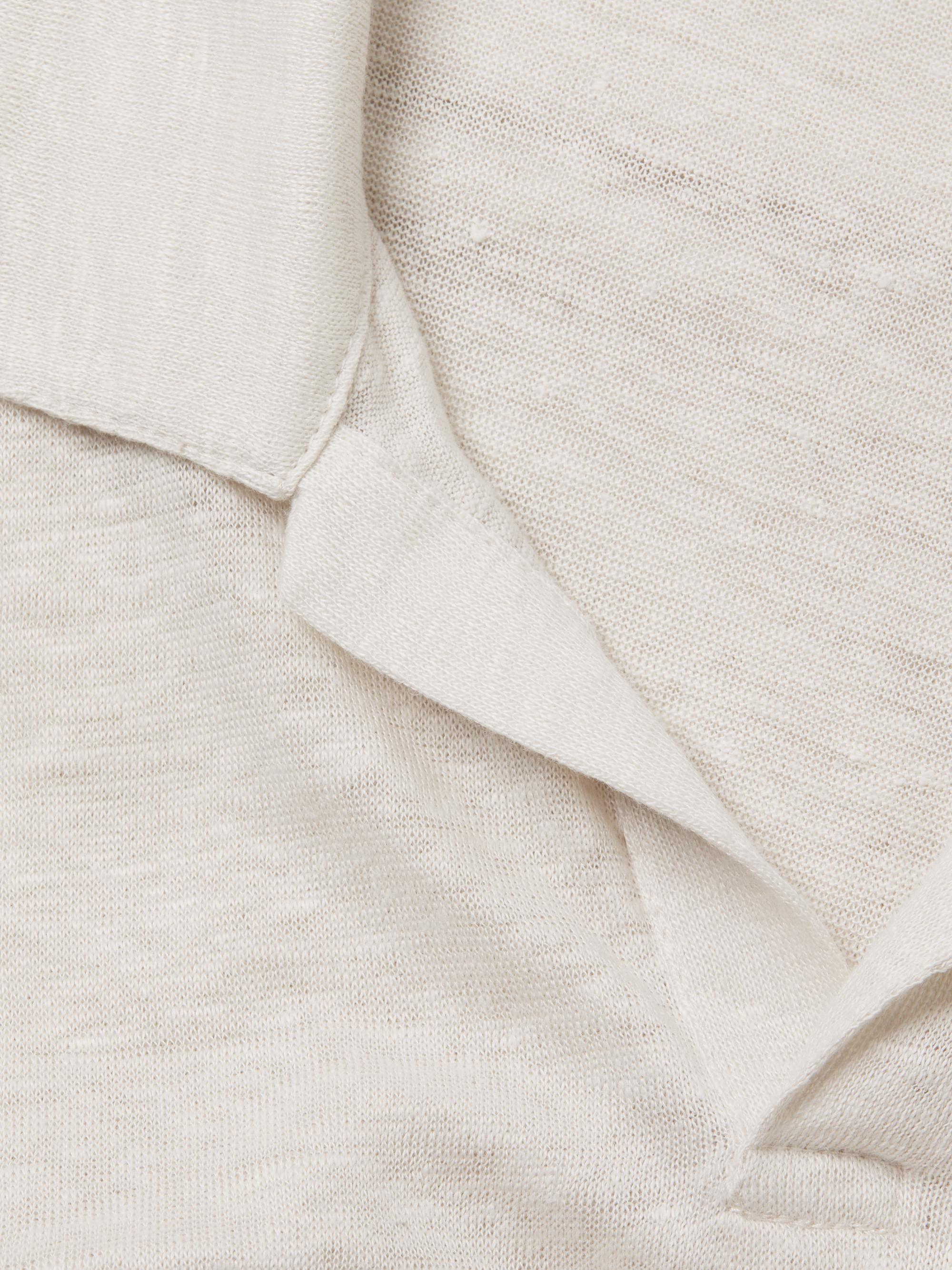 Onia Men's Shaun Linen Polo Shirt - Stone | Thumbnail 6