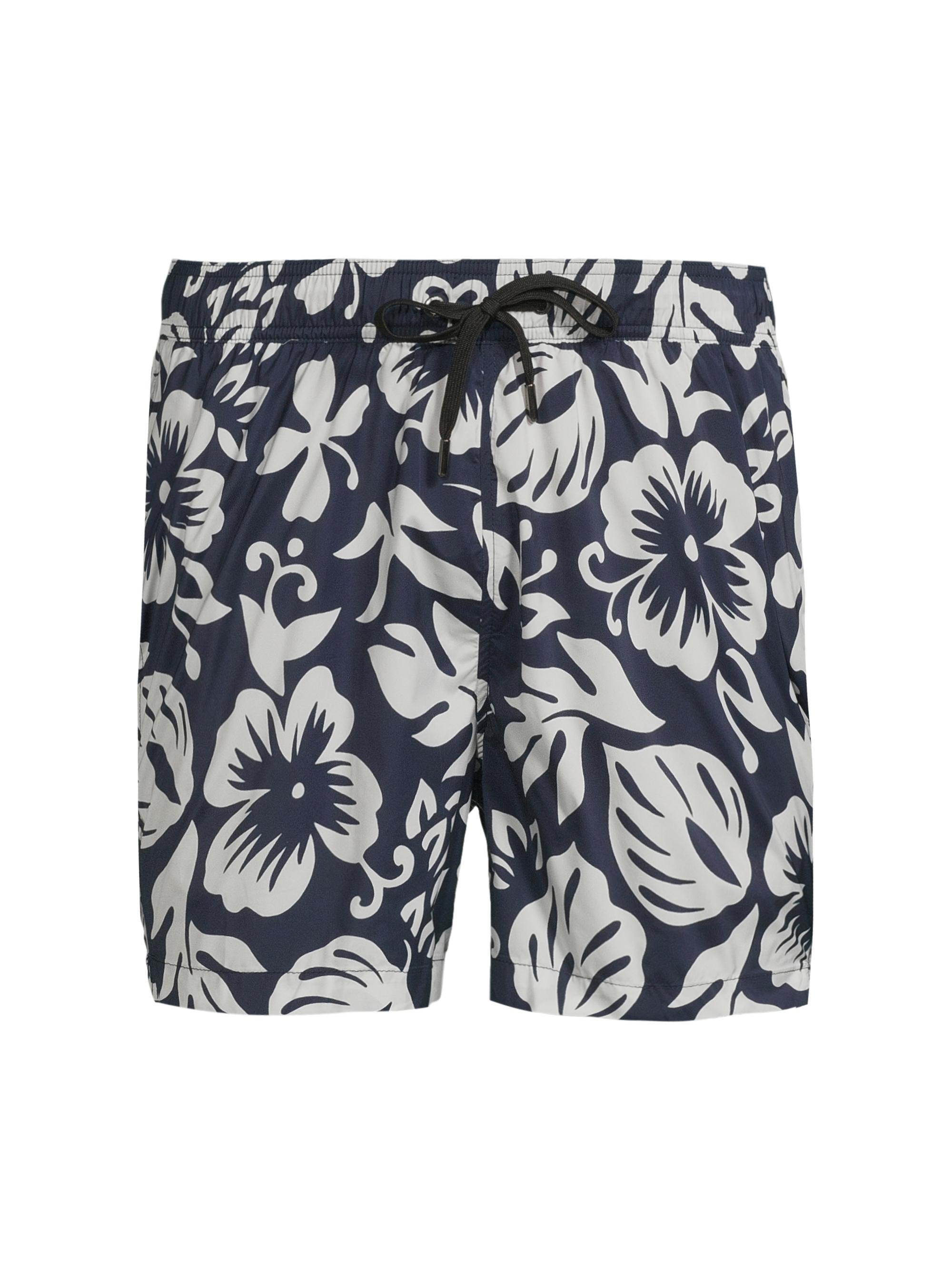 Onia Men's Charles 5''Swim Trunks - Deep Navy Multi