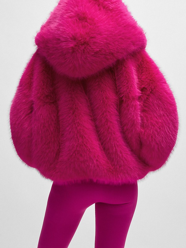 Shop BOSS Naomi x Boss Short Coat in Faux Fur | Saks Fifth Shop BOSS Naomi x Boss Short Coat in Faux Fur | Saks Fifth