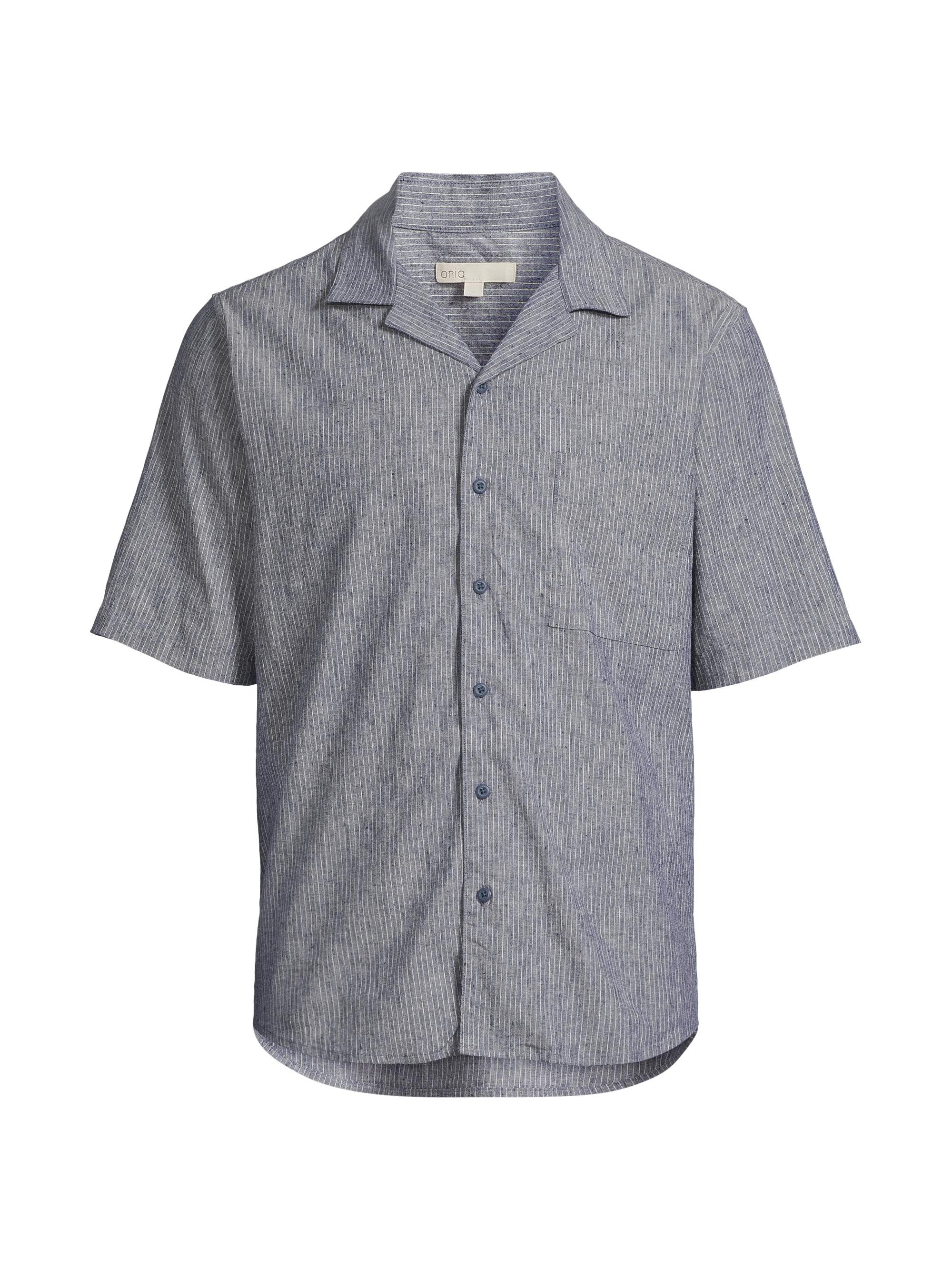 Onia Men's Yarn-Dyed Vacation Shirt - Navy