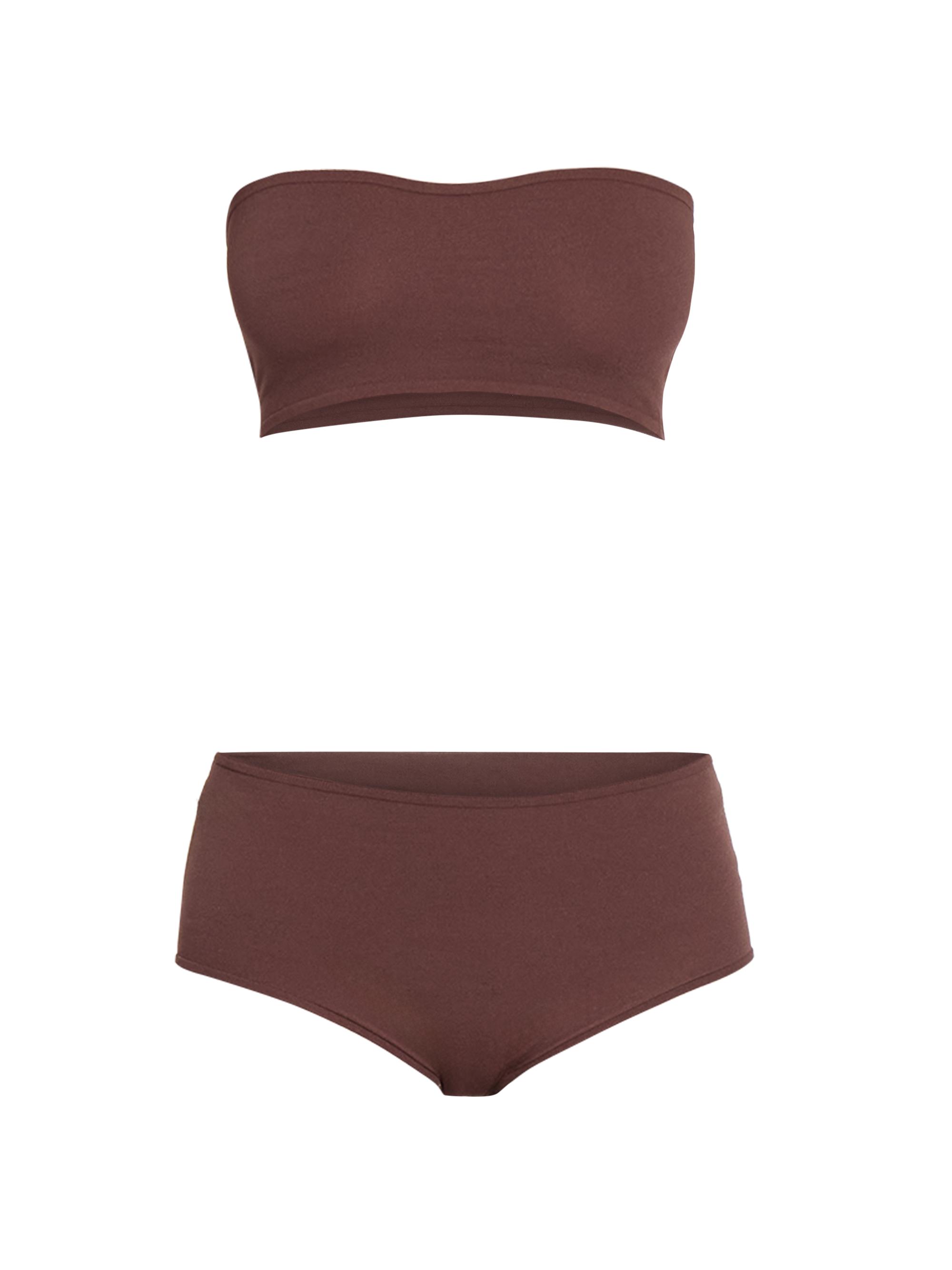 Alaïa Women's Second Skin Two-Piece Set - Chocolate
