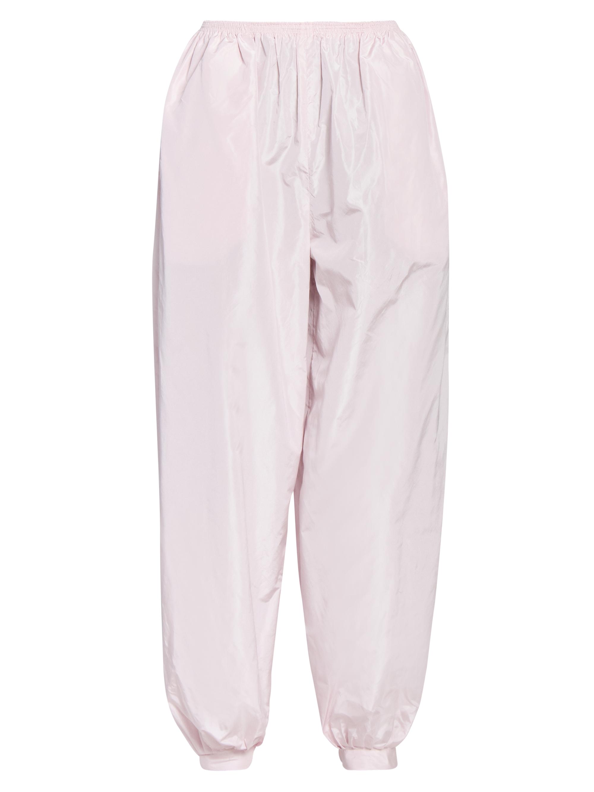 Alaïa Women's Silk Balloon-Leg Trousers - Rose Pale