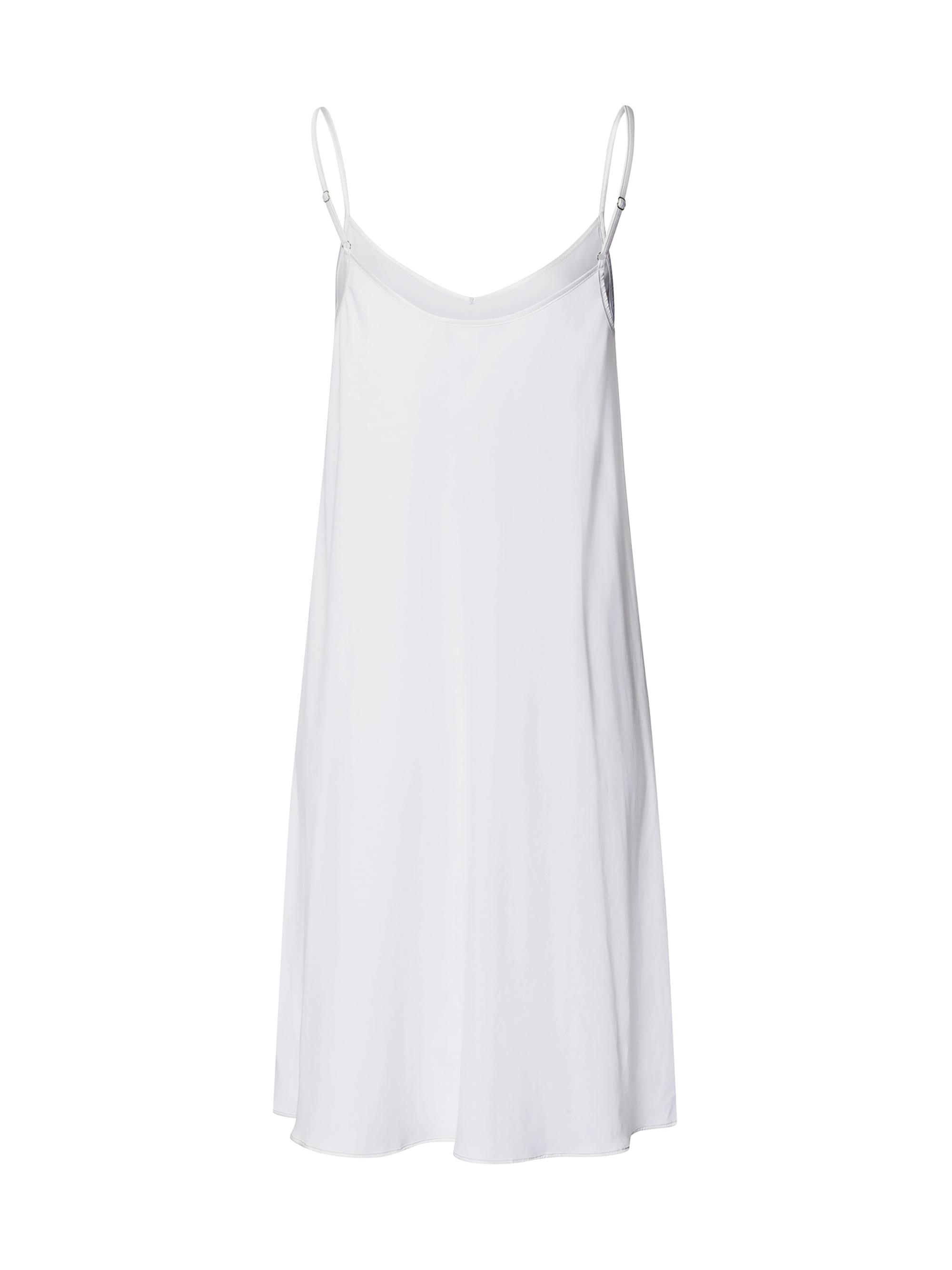 Hanro Women's V-Neck Spaghetti-Strap Cotton & SilkGown - White