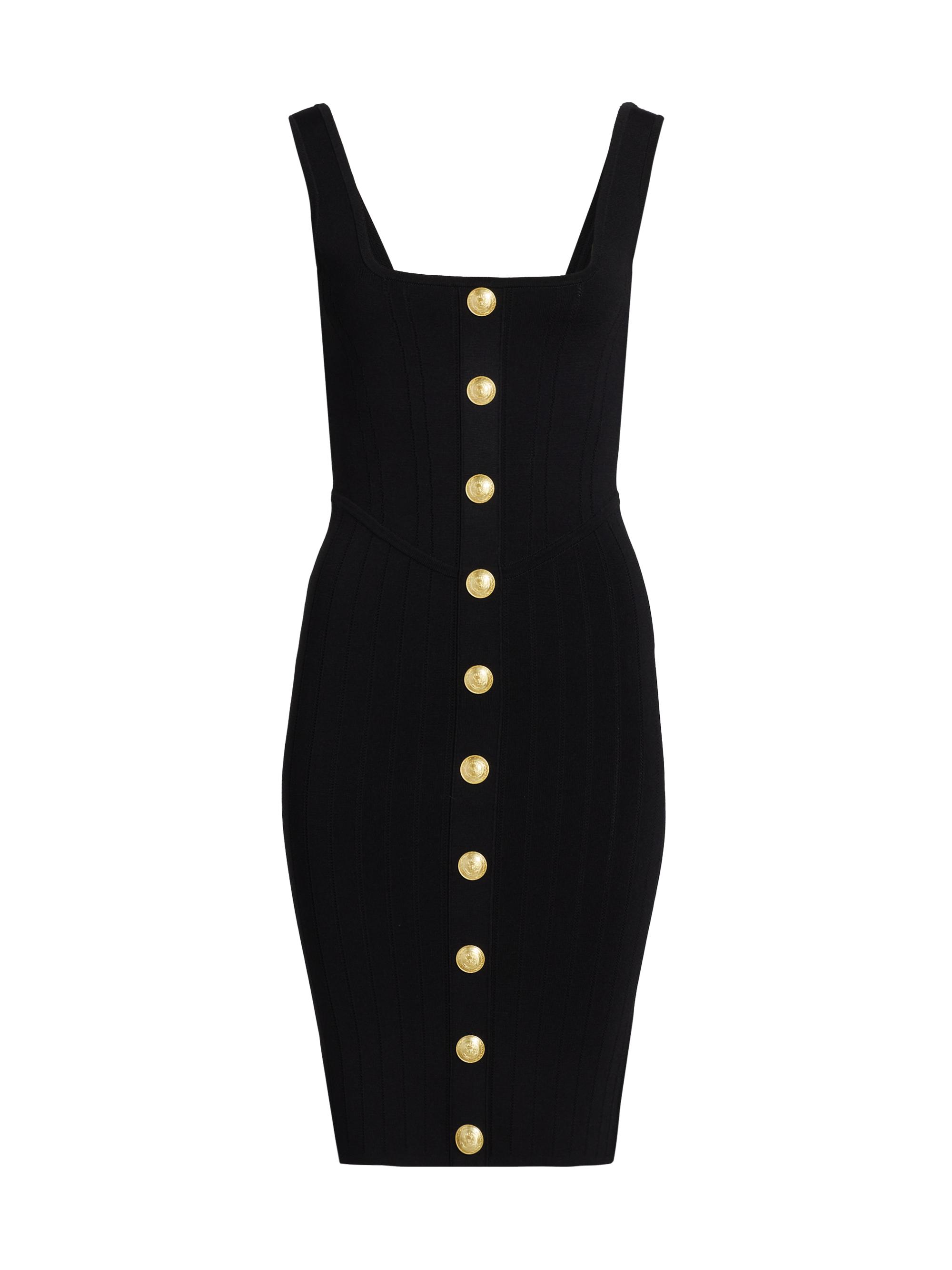 L'AGENCE Women's Soleil Knit Dress - Black Gold