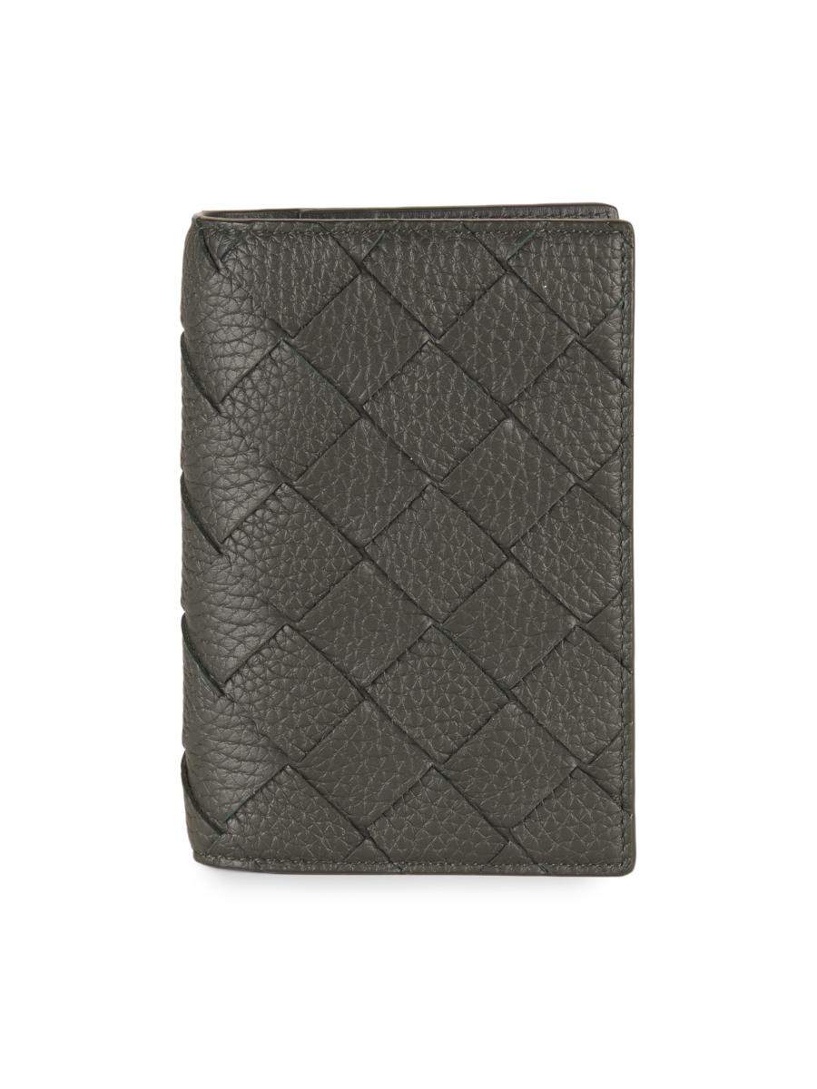 財布・小物その他 Bottega Veneta INTRECCIATO PASSPORT CASE Bottega Veneta® Men's Intrecciato Passport Case in Black