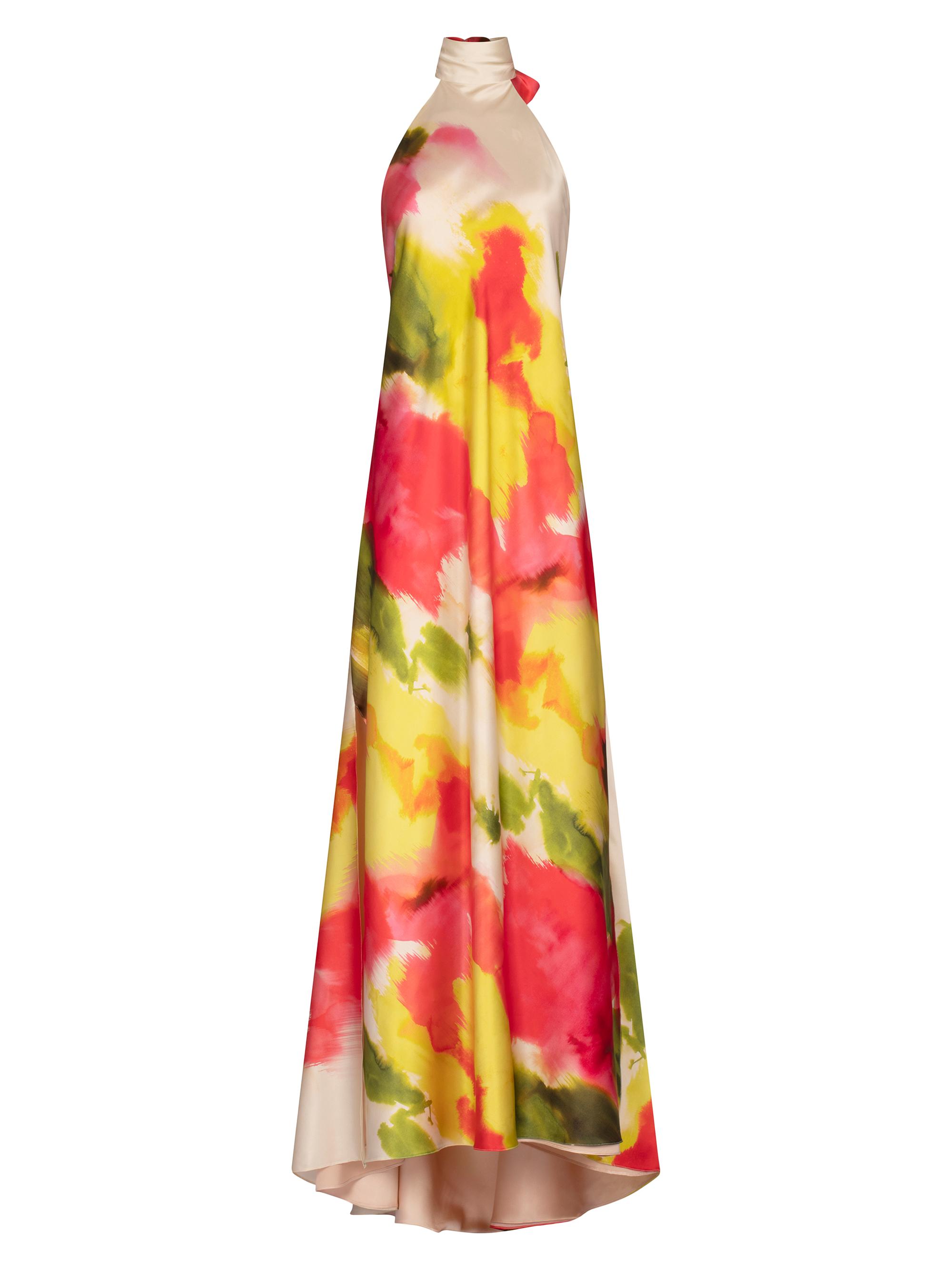 chinese dress ladies Amaya Strapless Chiffon Maxi Dress main image 1