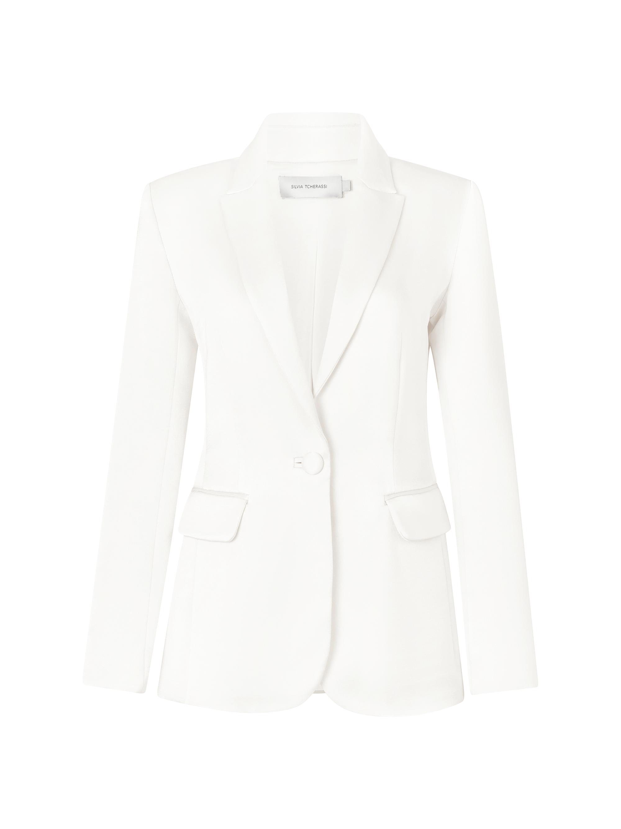 Silvia Tcherassi Rebeca Hammered Satin Jacket | Saks Fifth Avenue