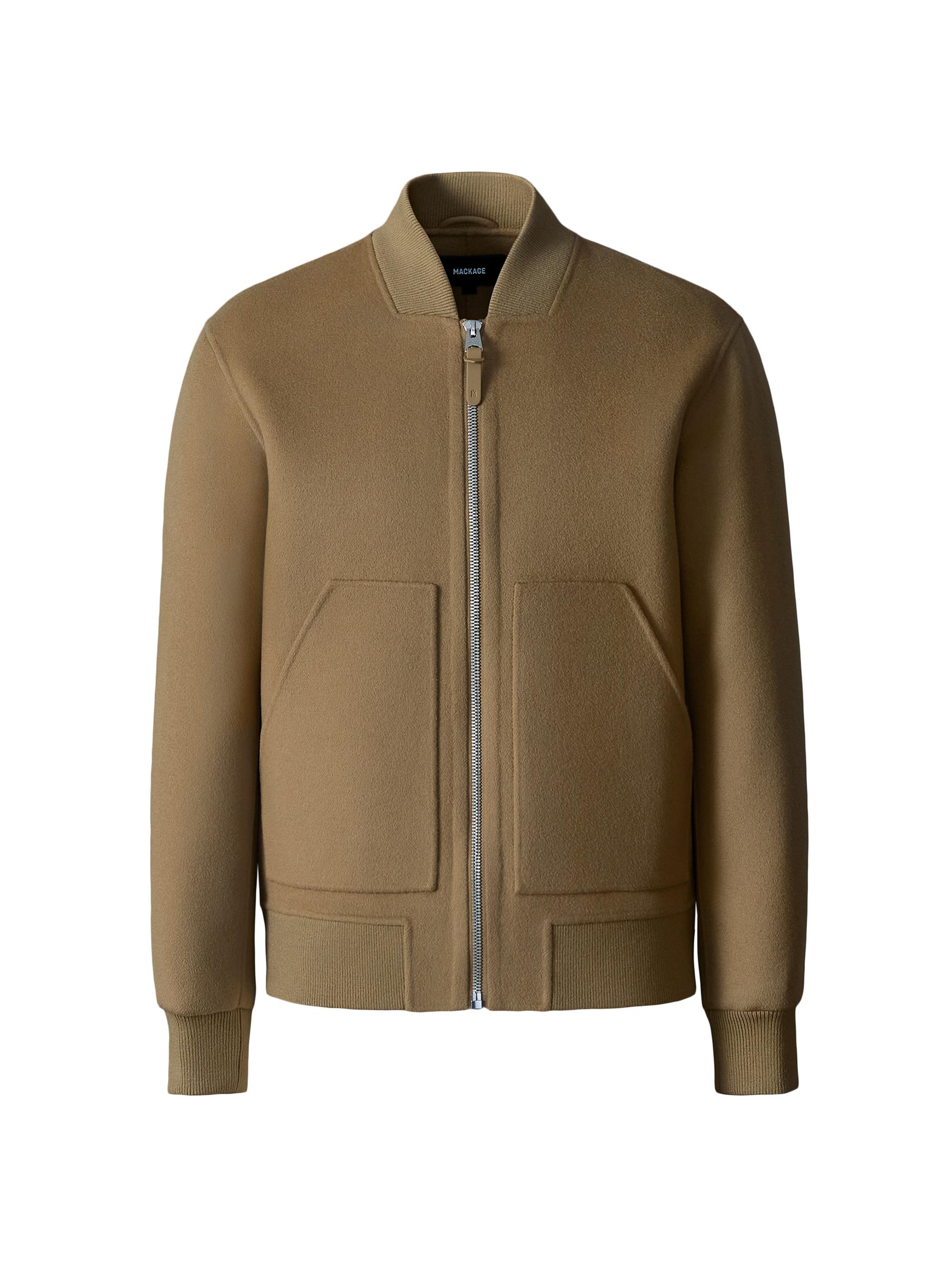 Mackage Men's Emilio-W Wool Bomber Jacket - Light Camel
