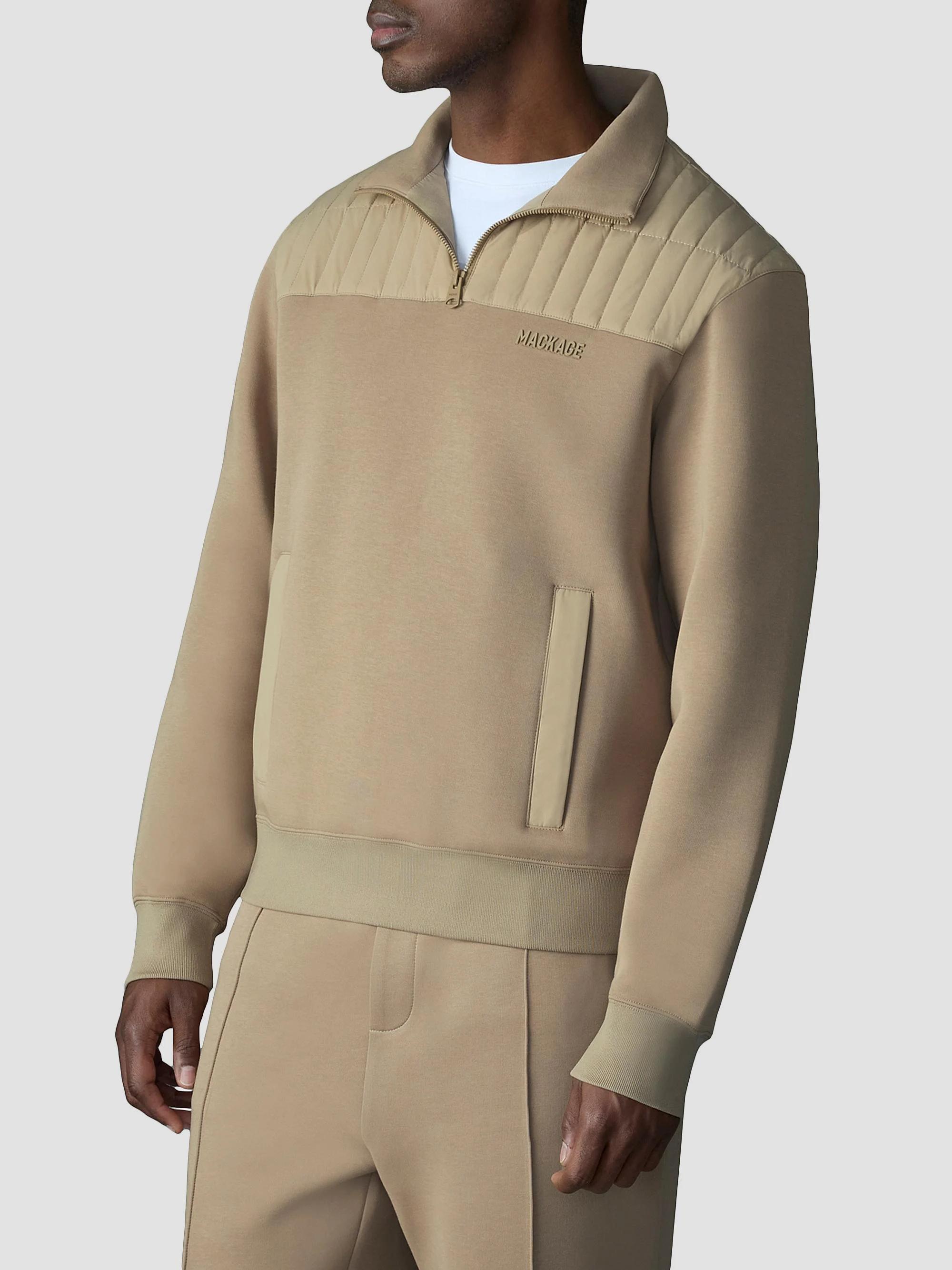 Mackage Corey Hybrid Down Quarter-Zip Sweater | Saks Fifth Avenue