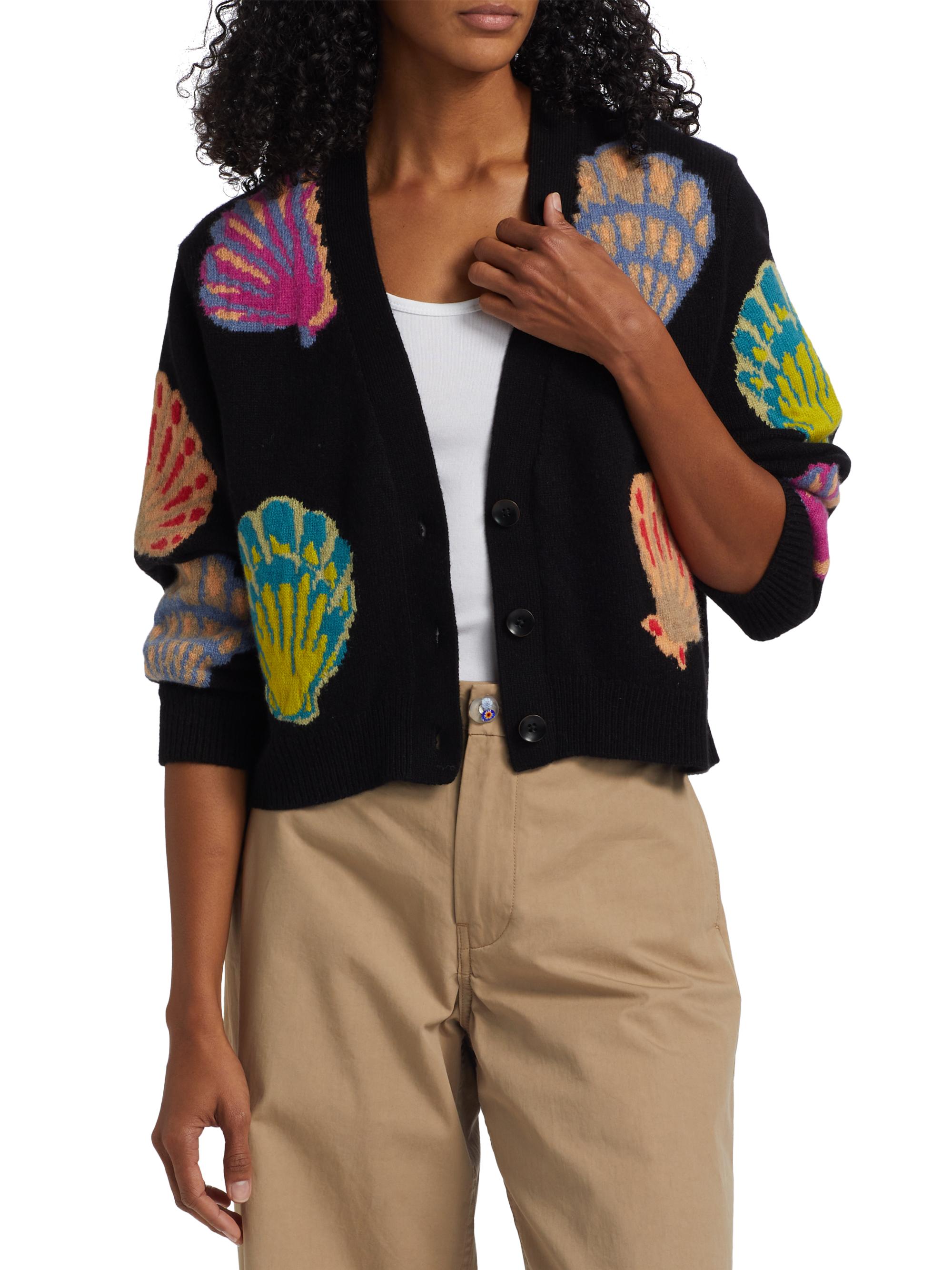 The Elder Statesman Shell Cashmere V-Neck Cardigan | Saks Fifth Avenue