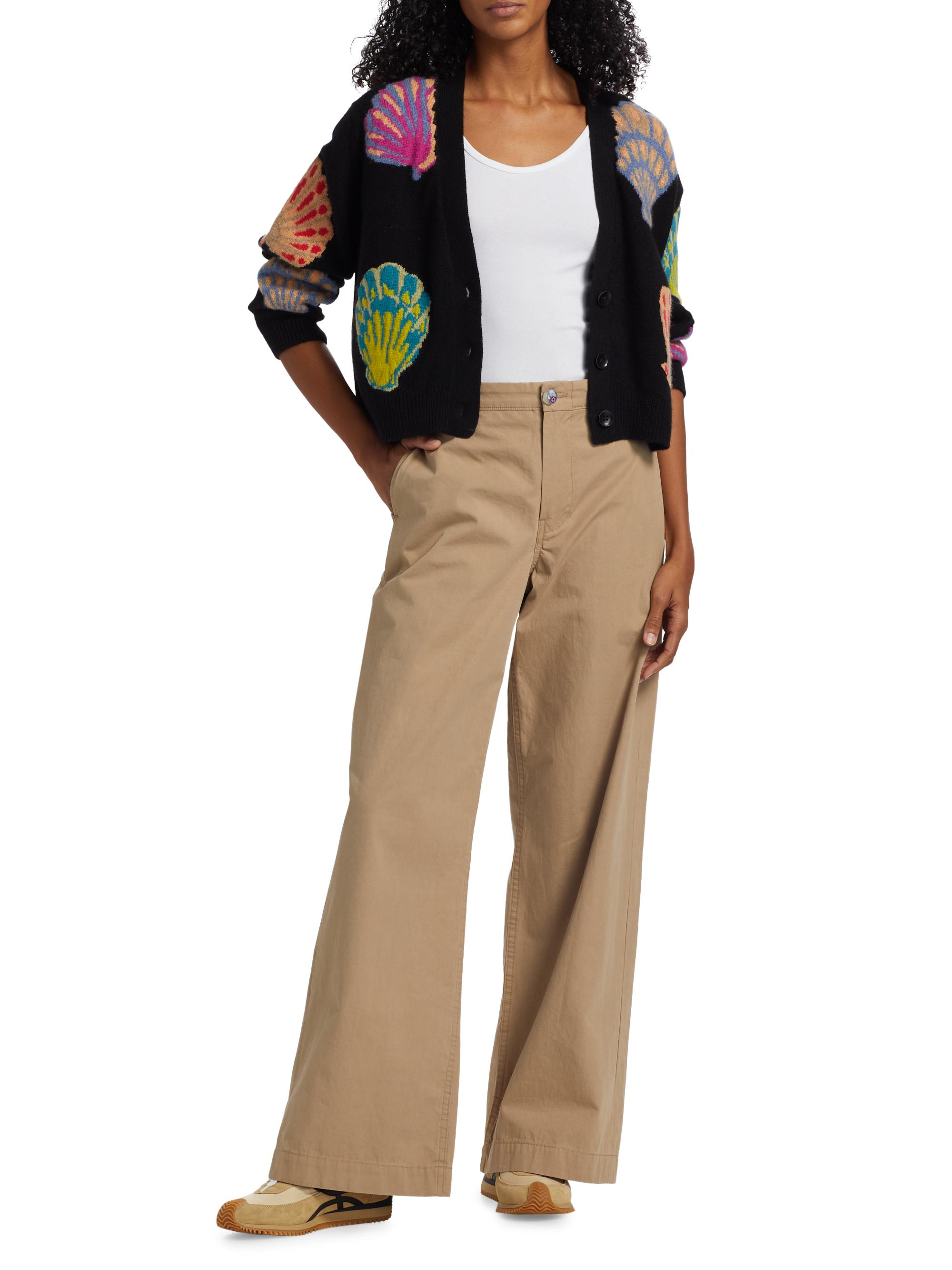 The Elder Statesman Shell Cashmere V-Neck Cardigan | Saks Fifth Avenue