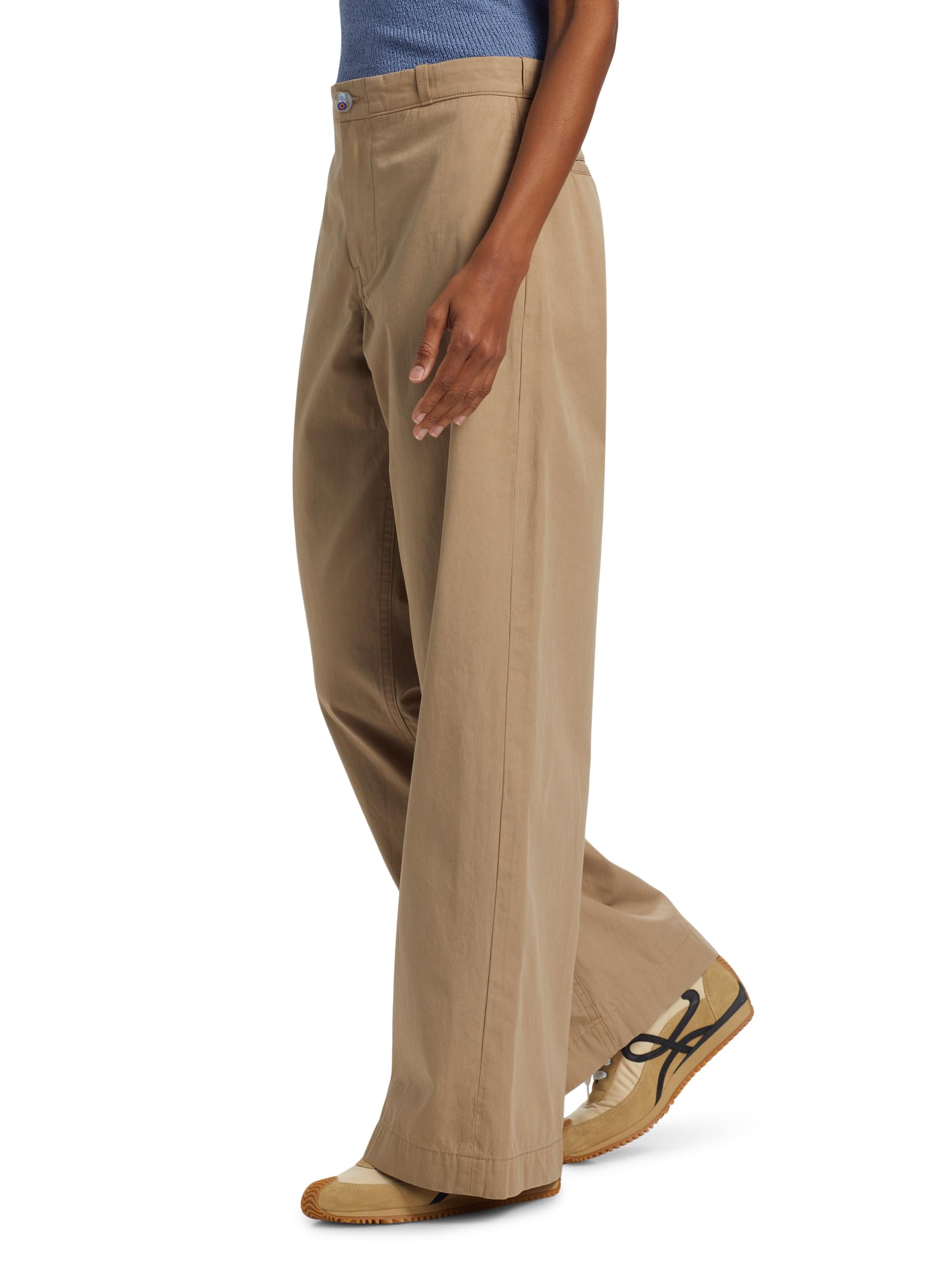 The Elder Statesman Silvano Cotton Mid-Rise Wide Leg Pants | Saks