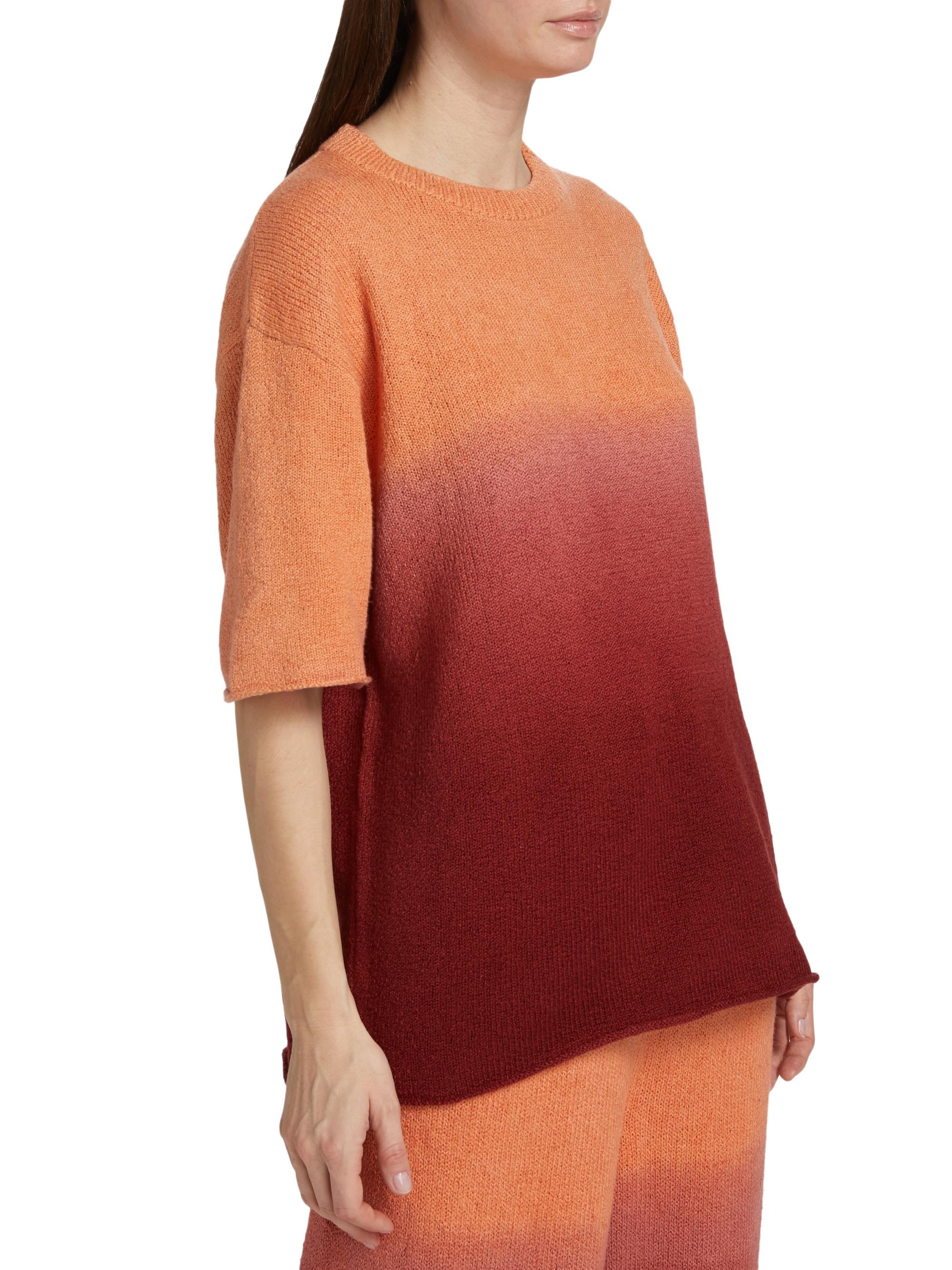 The Elder Statesman Nora Lite Dip Knit T-Shirt | Saks Fifth Avenue