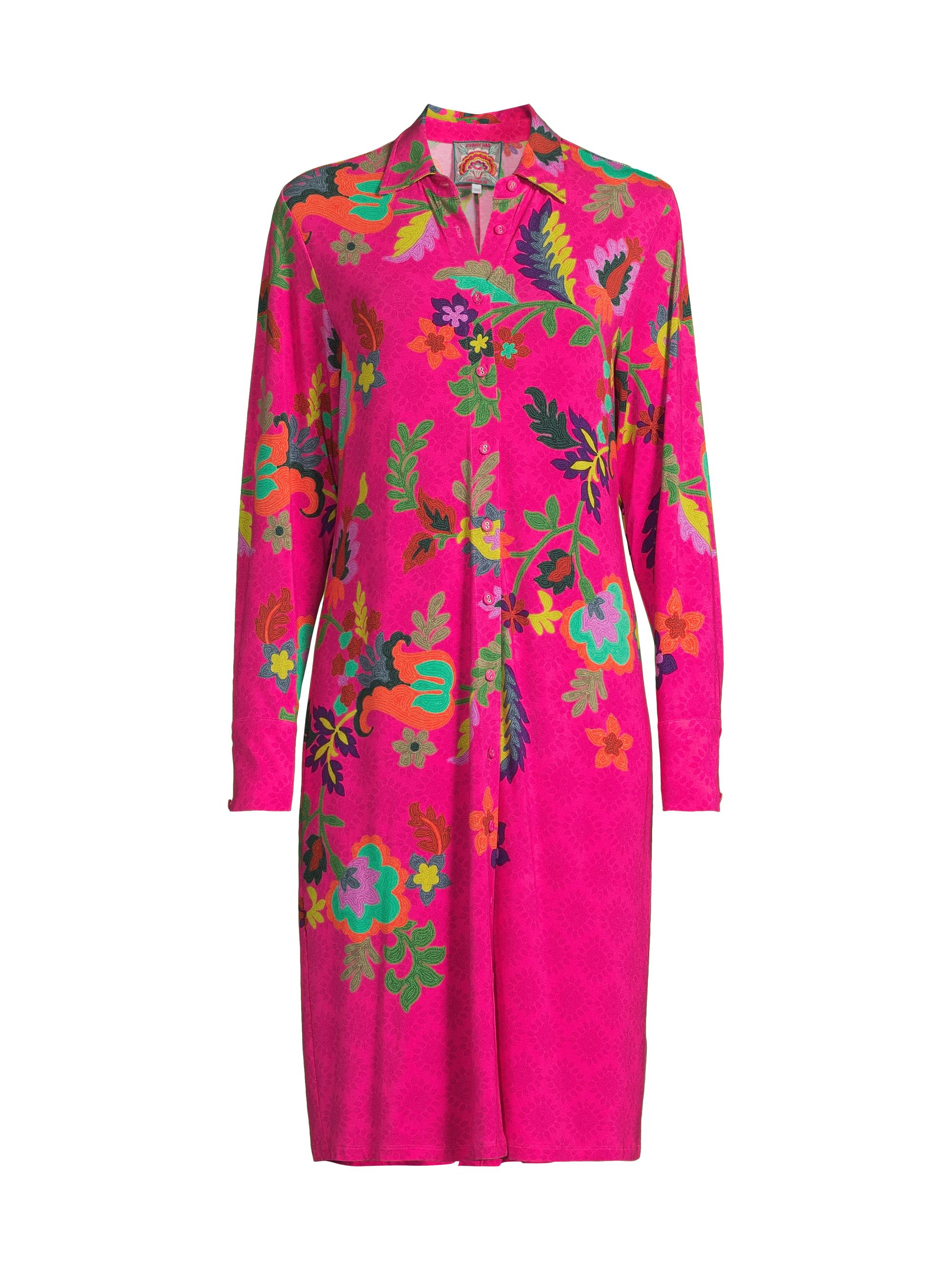 Johnny Was Women's The Janie Favorite Floral Midi-Shirtdress - Verney Print Hot