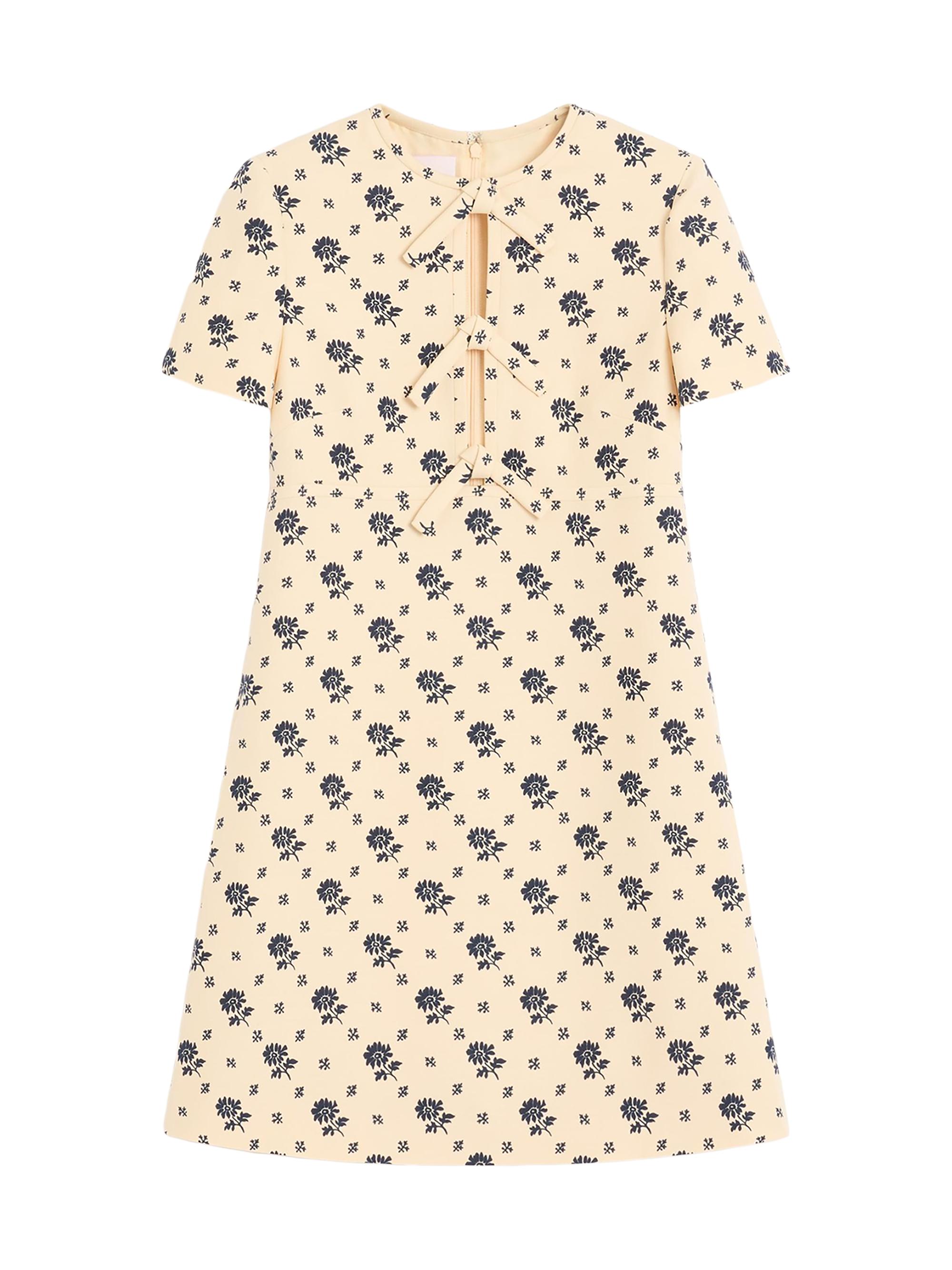 Valentino Garavani Women's Short Dress in Crepe Couture - Latte Blue