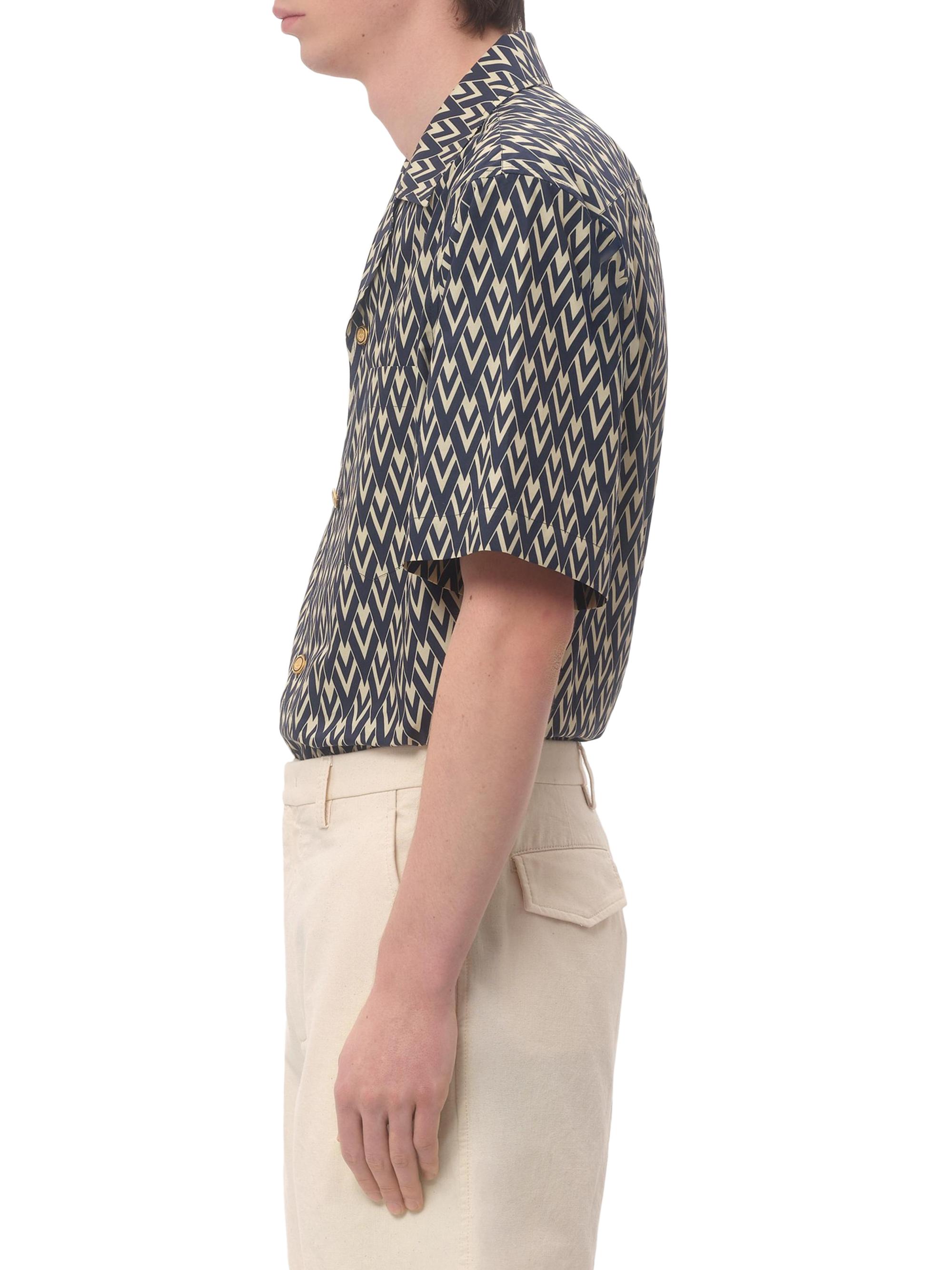 Valentino Garavani Cotton Popeline Bowling Shirt with Toute La V