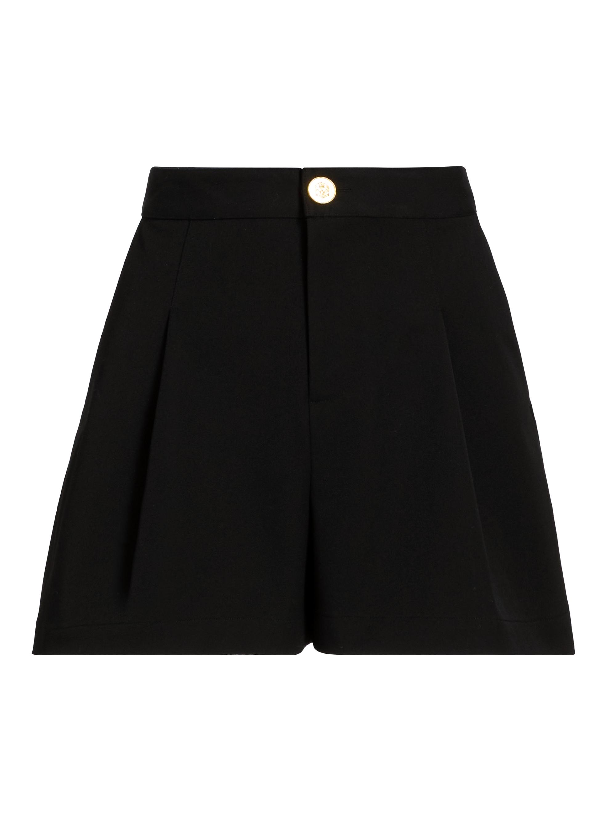 L'AGENCE Women's Saige Safari Shorts - Black Gold Coin