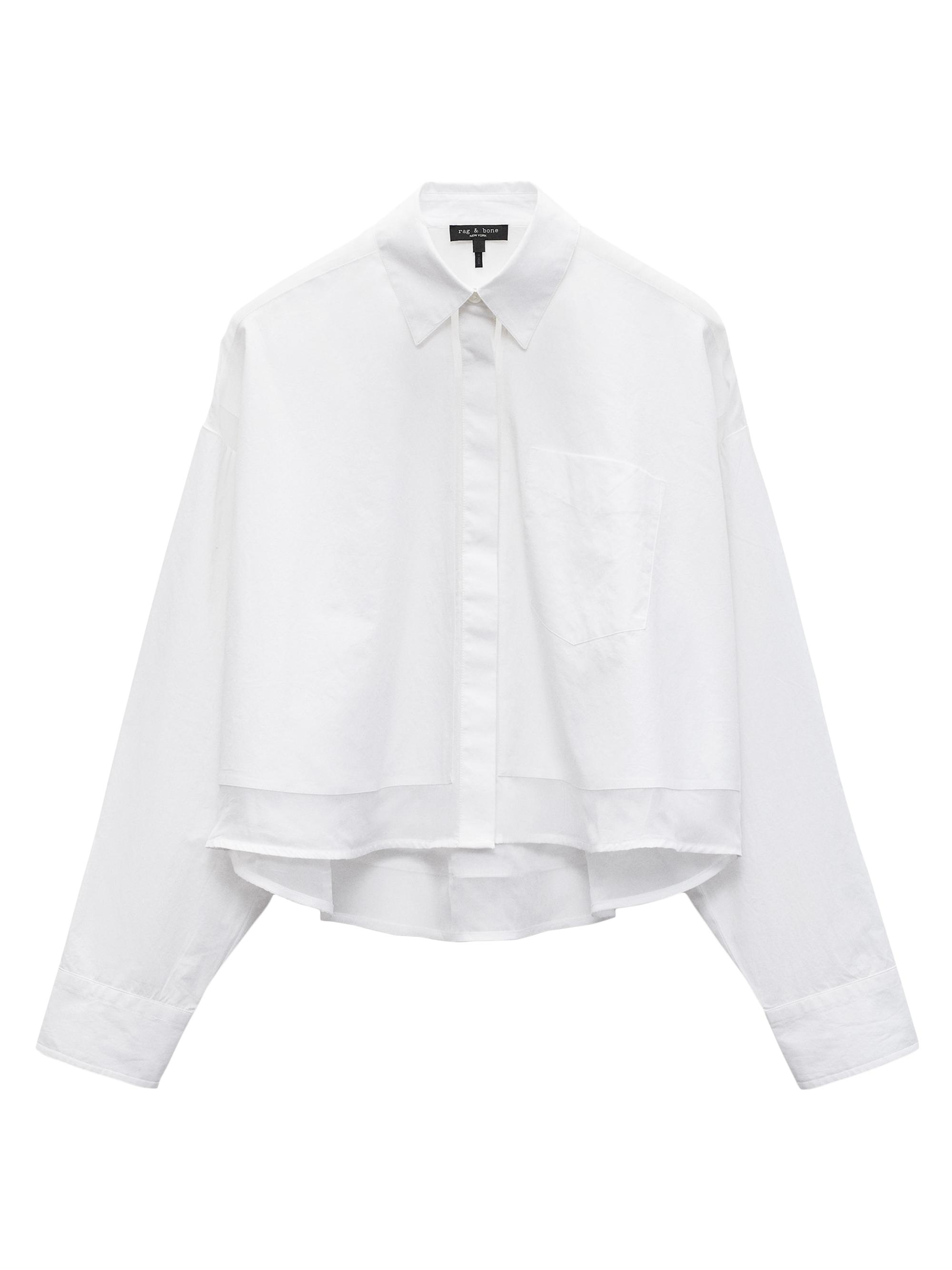 rag & bone Women's Beatrice Cotton Button-Front Shirt - White