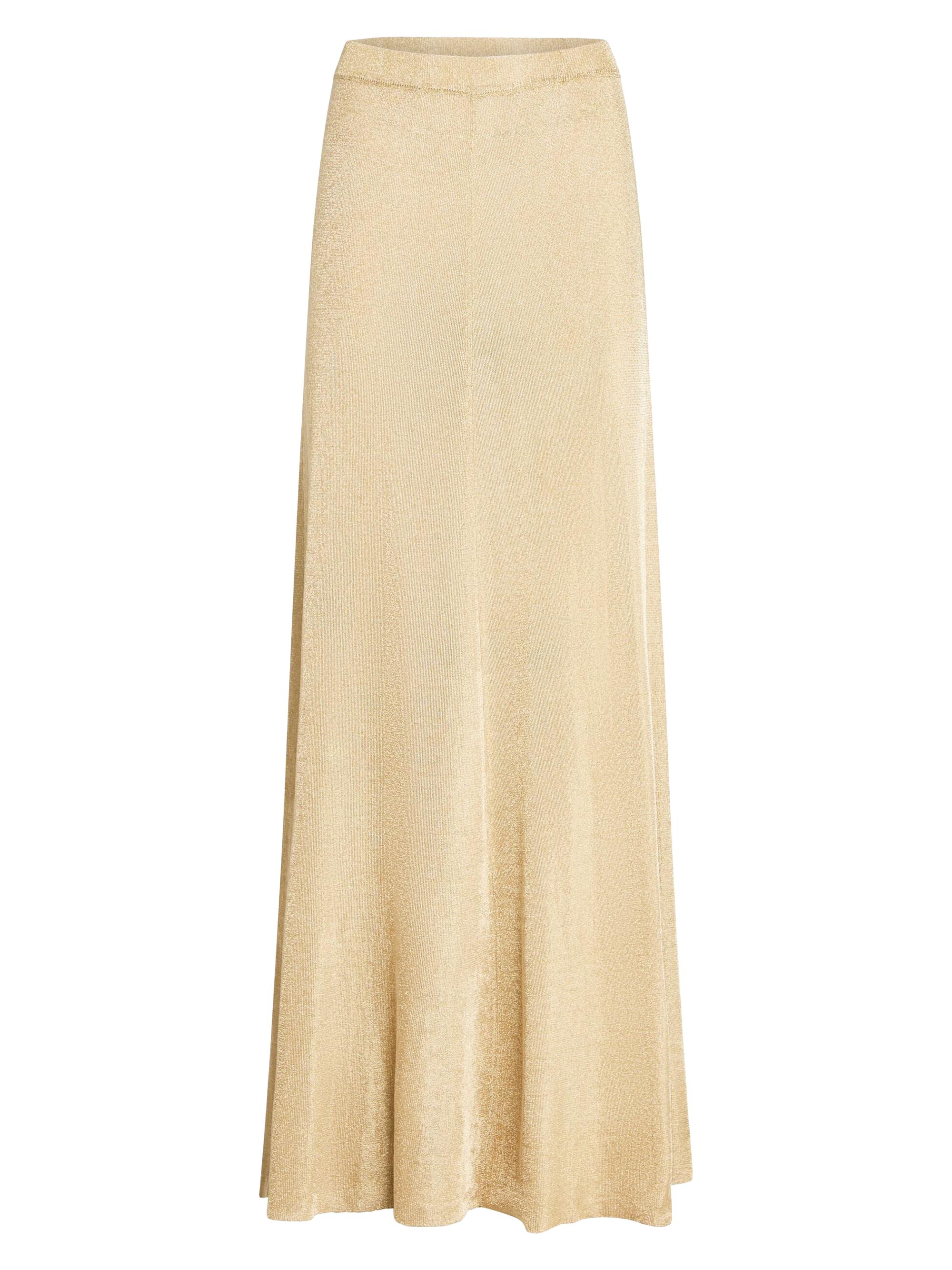 Ser.o.ya Women's Alice Metallic Knit Maxi Skirt - Gold