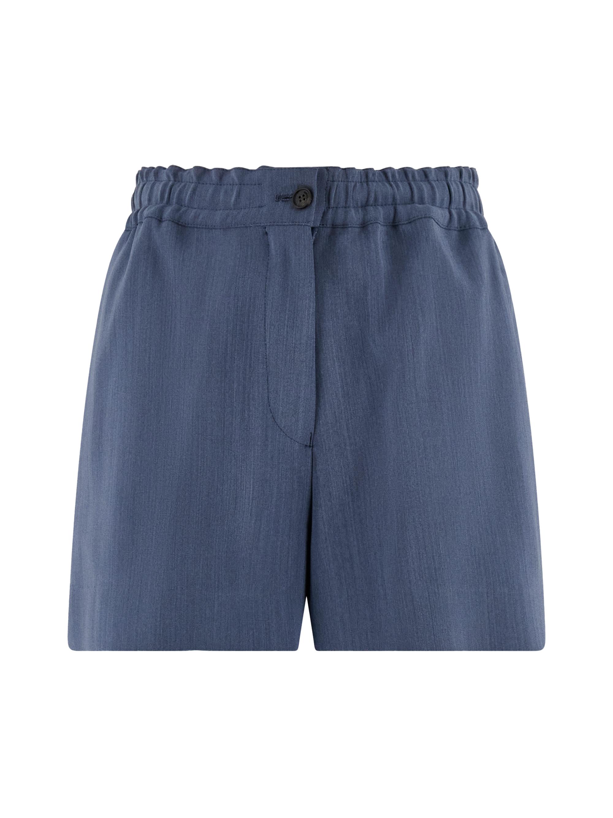 FERRAGAMO Women's Faille Tailored Shorts - Graphite