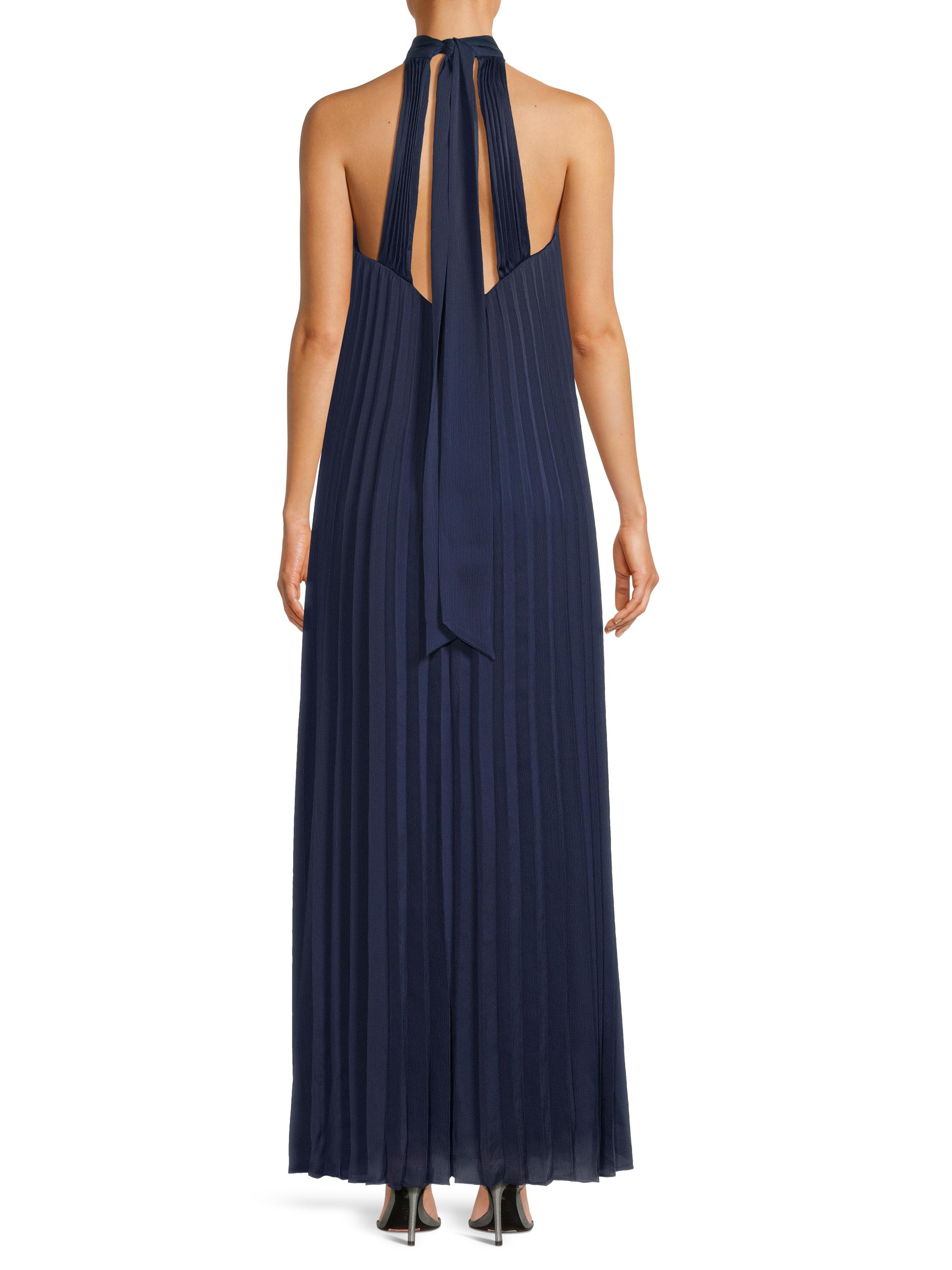 divine inspiration blush halter maxi dress Esther Iridescent Satin Cowl Maxi Dress / Sage | MESHKI main image 1