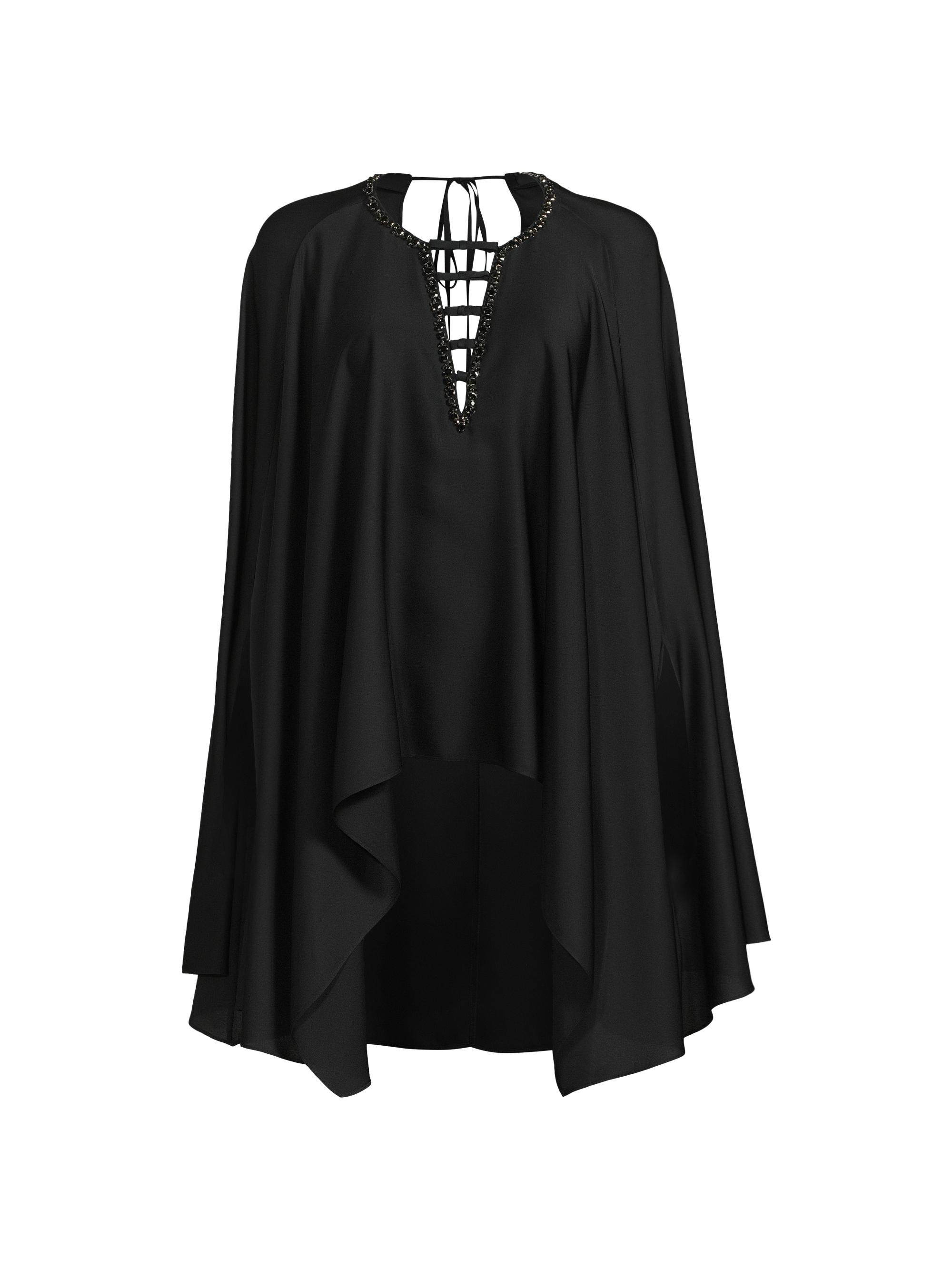 Ungaro Women's Adia Silk Cape Blouse - Black