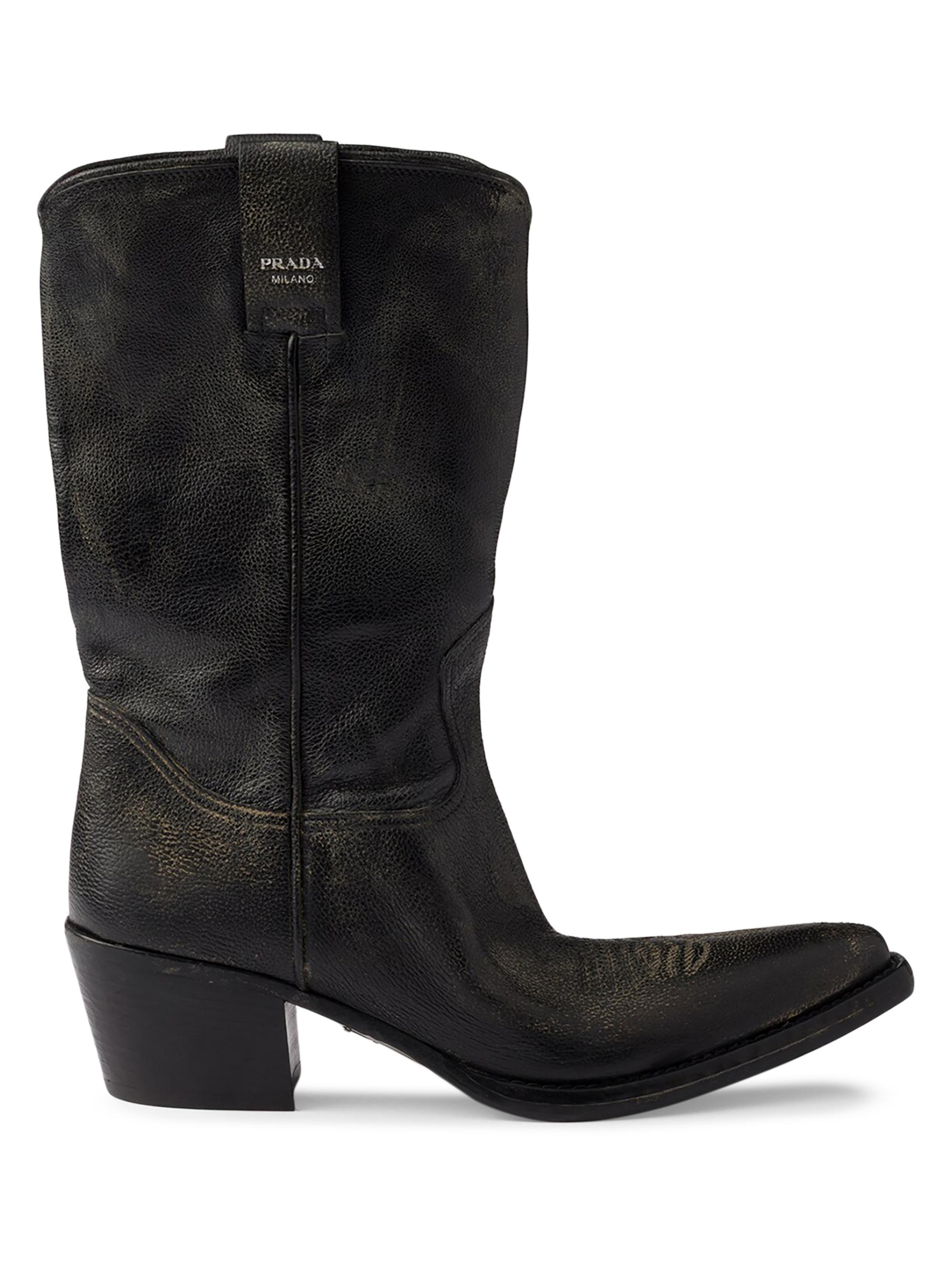Prada Leather Boots | Saks Fifth Avenue