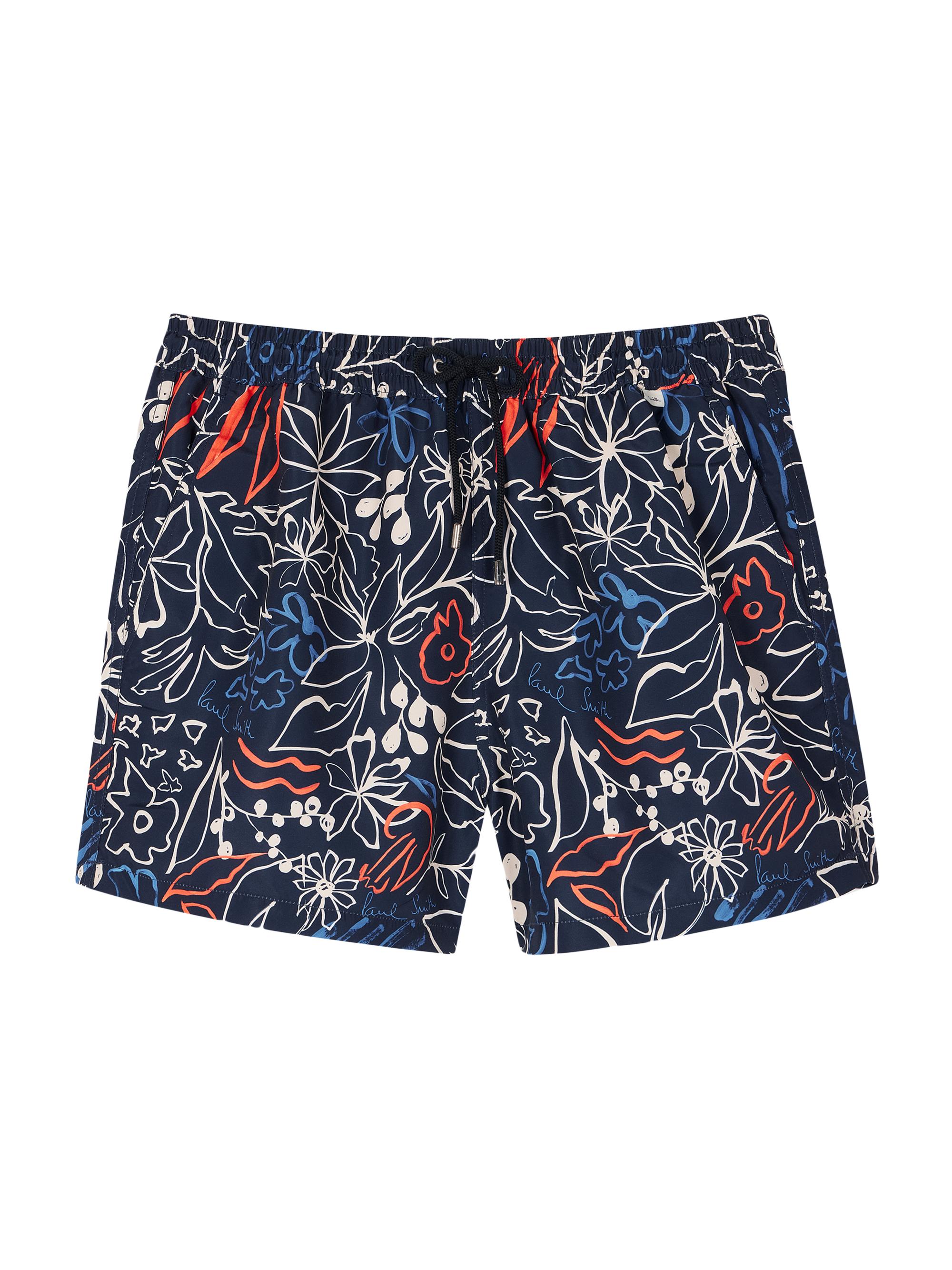 Paul Smith Men's Floral Swim Shorts - Navy