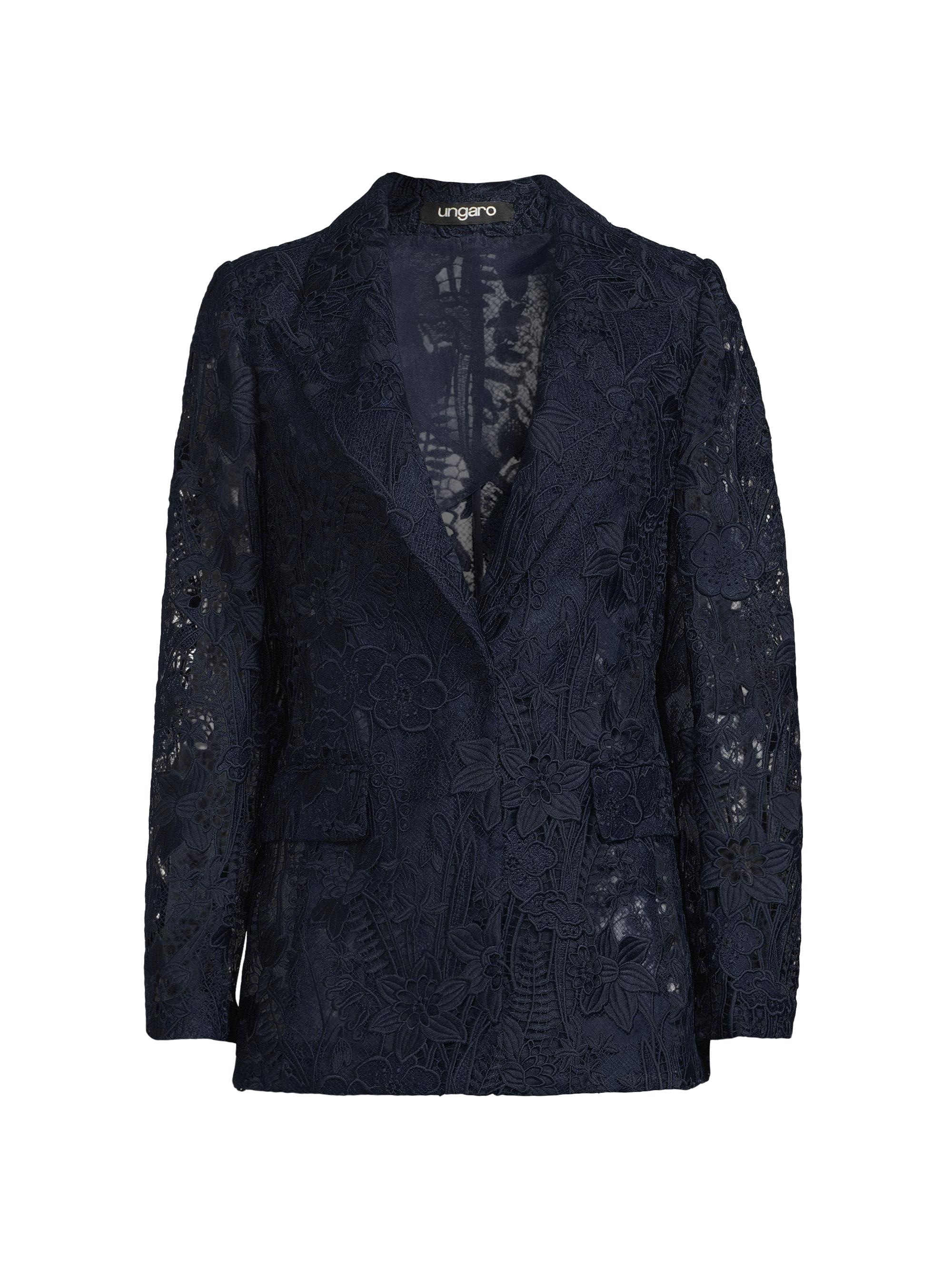 Ungaro Women's Arya Lace Blazer - Navy