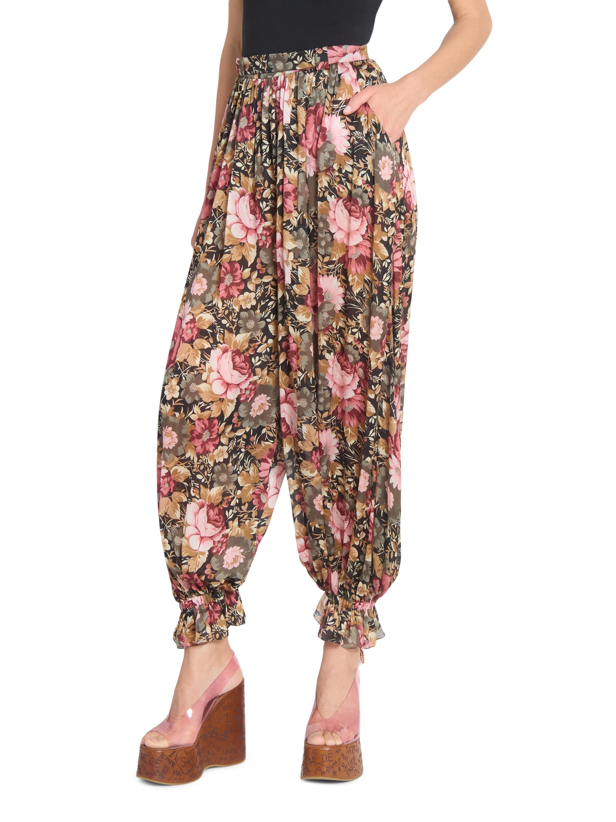 Chloé Floral Silk Balloon Pants | Saks Fifth Avenue