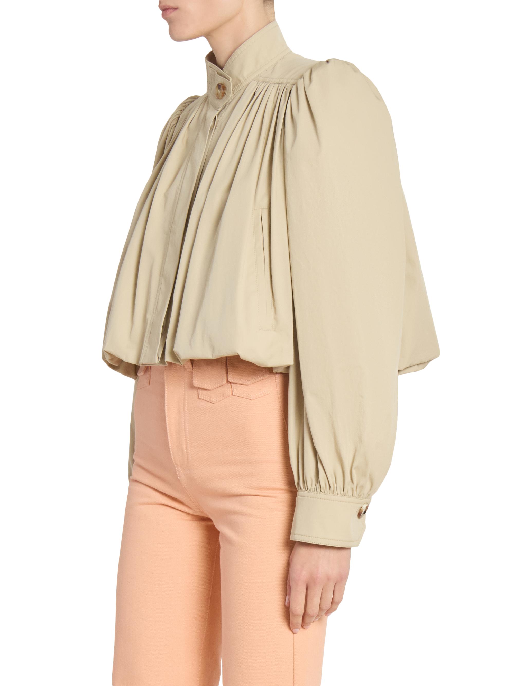 Chloé Short Cotton Trench Jacket | Saks Fifth Avenue