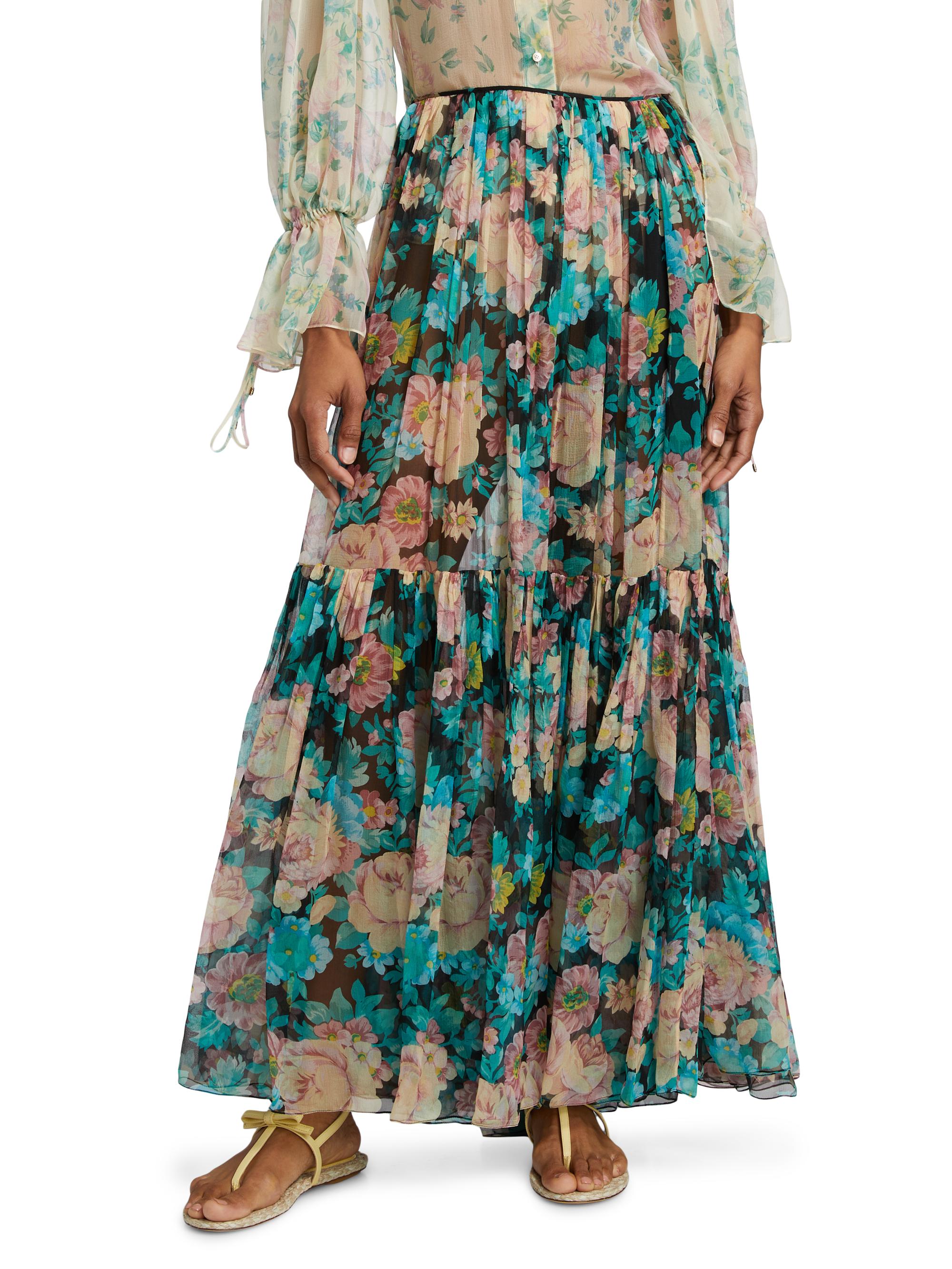 Chloé Floral Silk Maxi Skirt | Saks Fifth Avenue