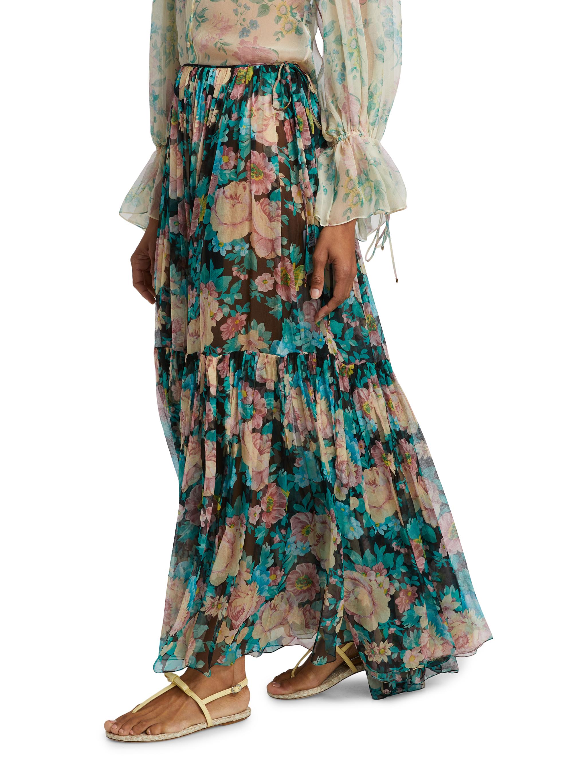 Chloé Floral Silk Maxi Skirt | Saks Fifth Avenue