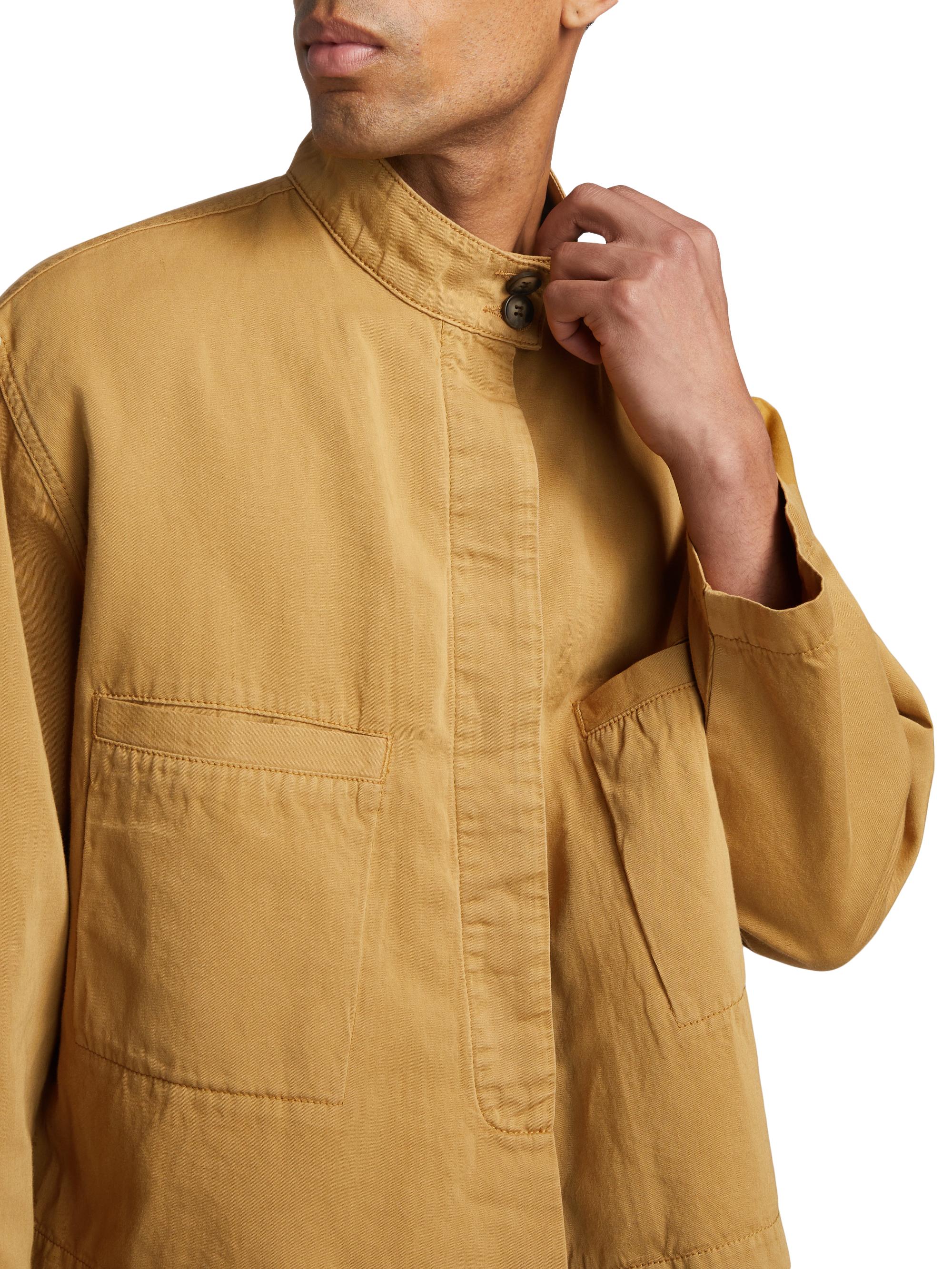 Áwet Fnan Cotton-Linen Work Jacket | Saks Fifth Avenue