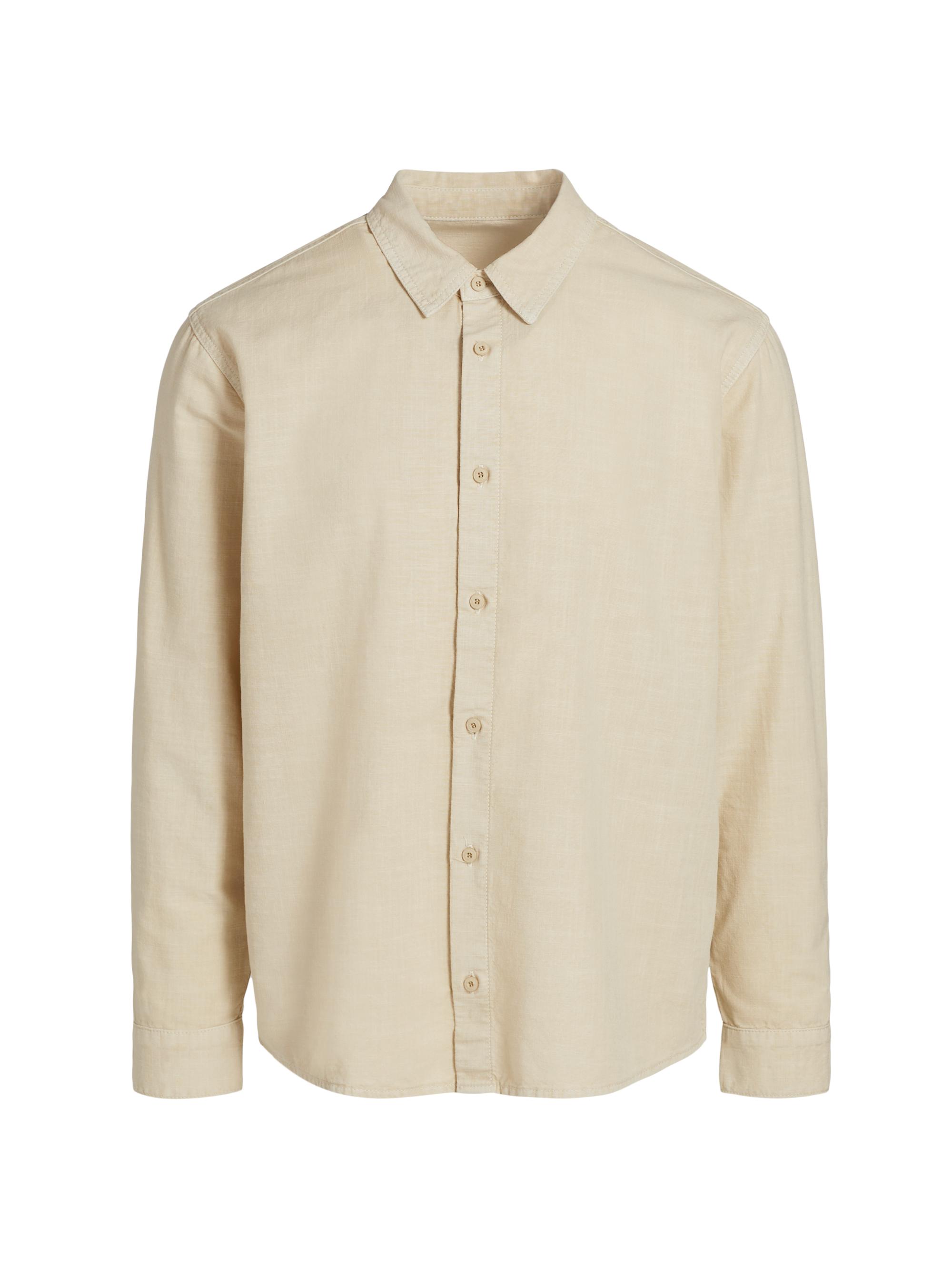 Áwet Men's Russom Cotton Button-Front Shirt - Brown