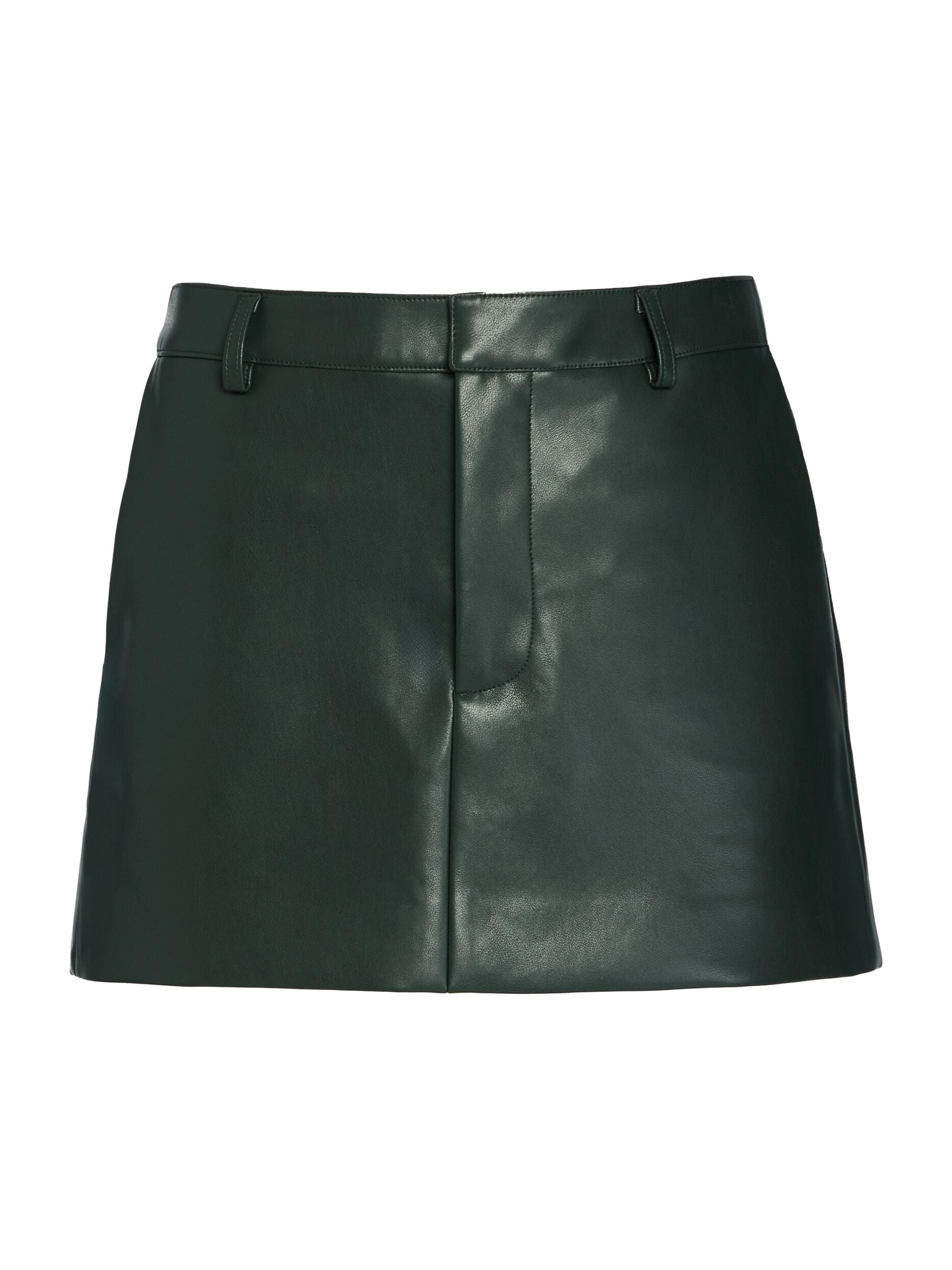 Ser.o.ya Women's Emilia Leather Mini Skirt - Forest Green