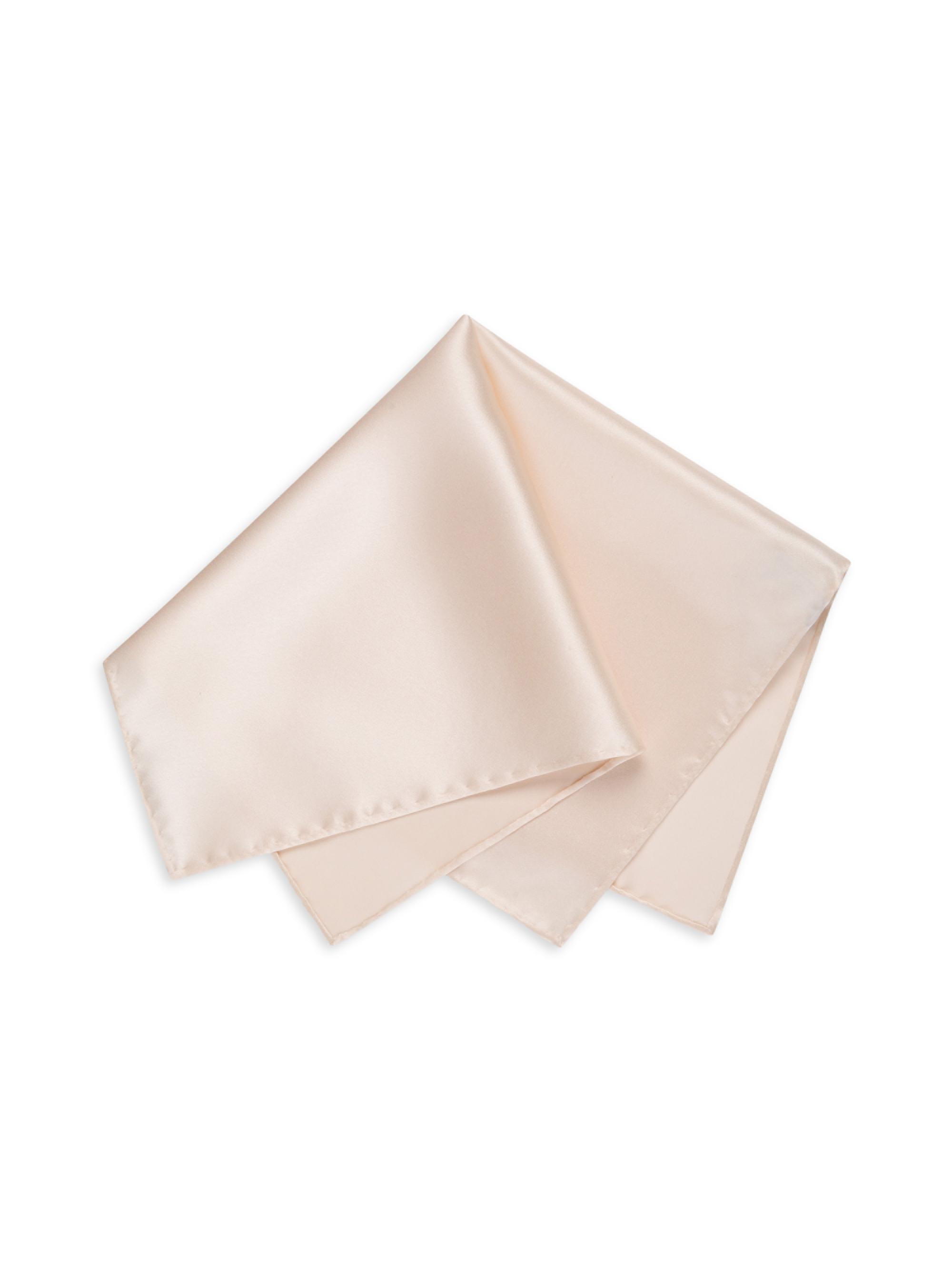 Stefano Ricci Men's Lux Silk Pocket Square - Cream