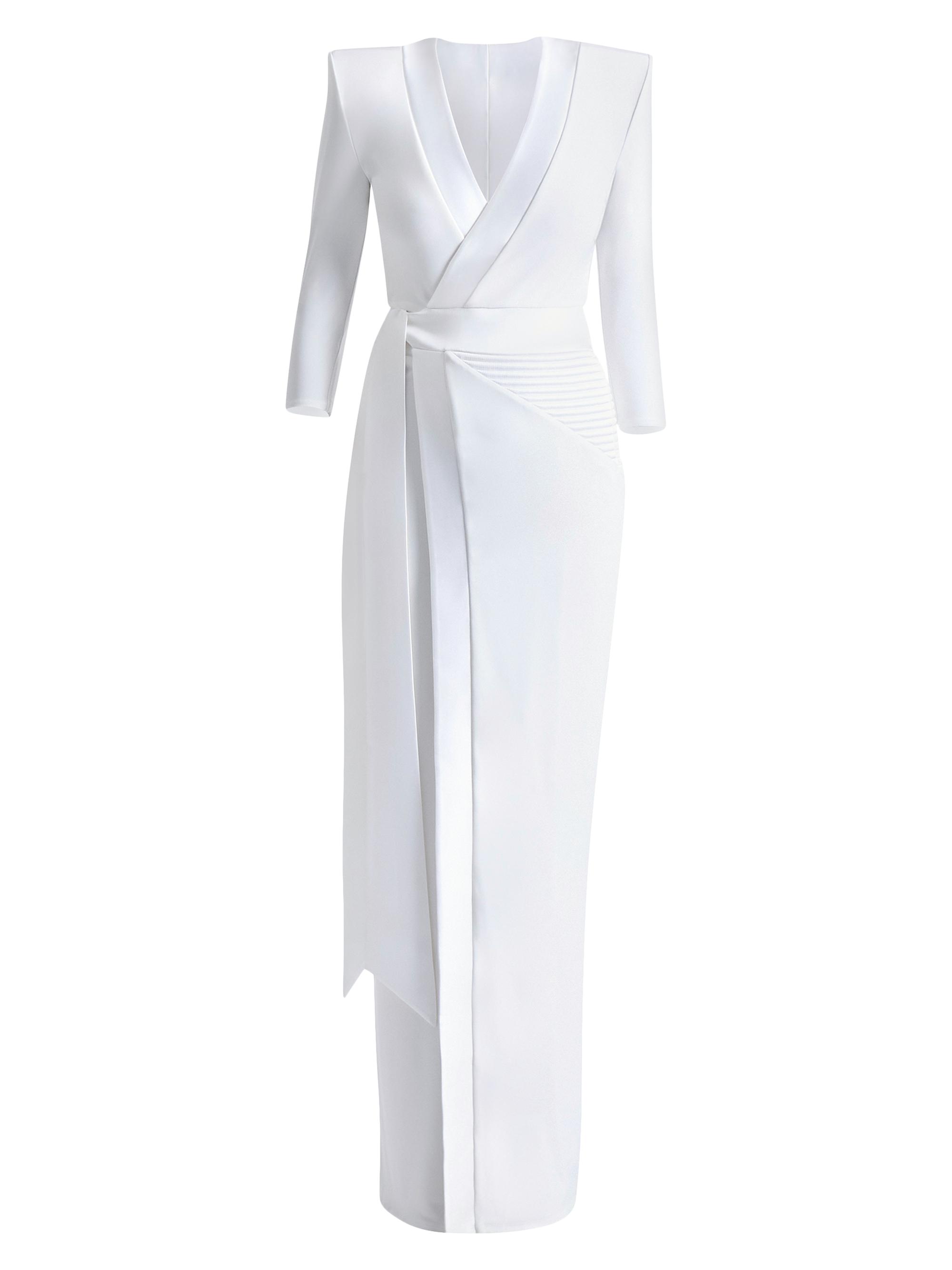 Zhivago Women's Idunn Jersey Wrap Gown - White