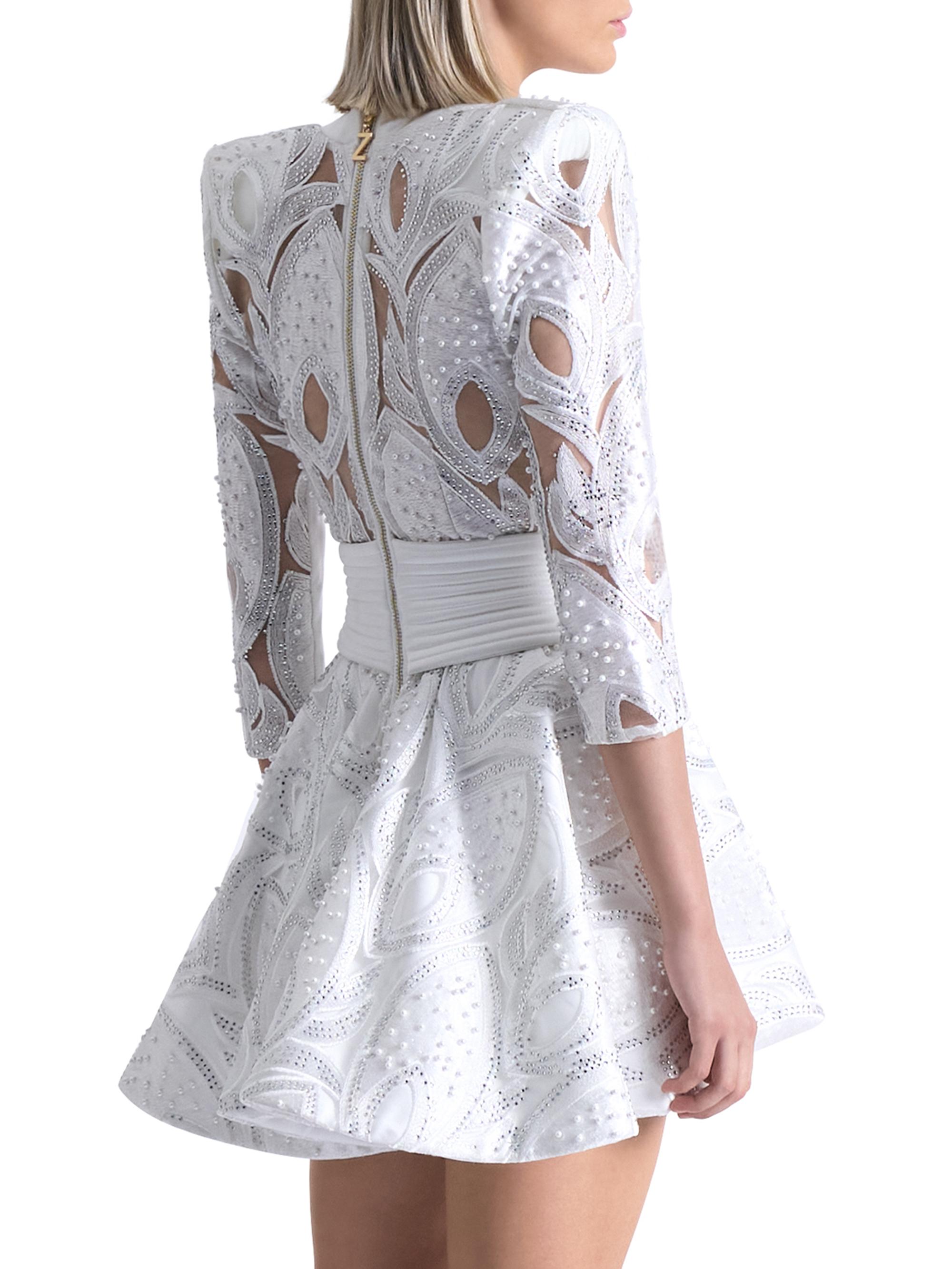 zhivago angelus lace mini cocktail dress Gemma Owen wears the Angelus Mini Dress  #gemmaowen #zhivagominidress  #laceminidress #australianfashion #australiandesigner #whiteminidress  #outfitinspo #minidress #bridalminidress #shortweddingdress #engagementdress