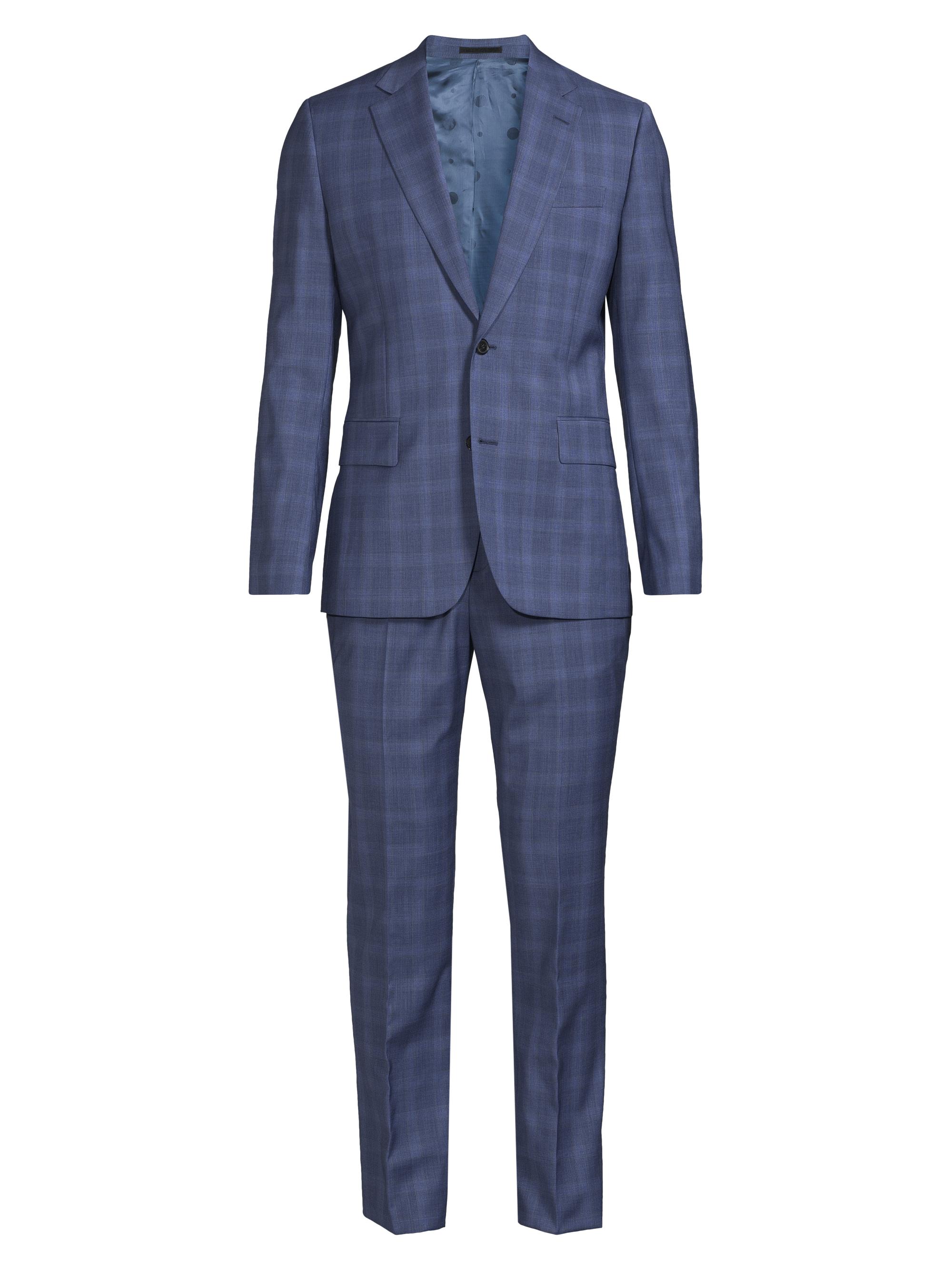 Paul Smith Men's Brierley-Fit Plaid Wool Two-Button Suit - Green Blue