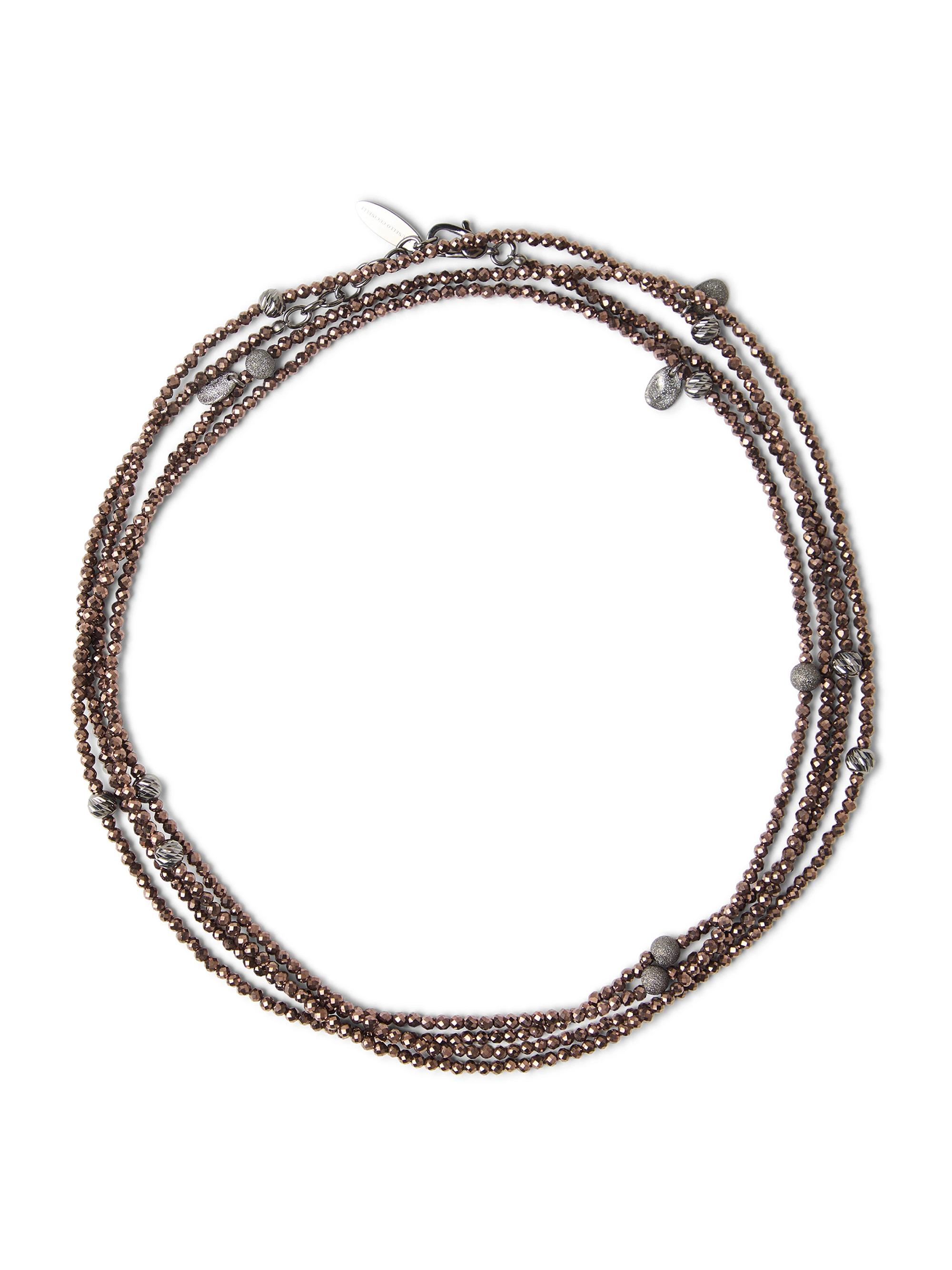Brunello Cucinelli Women's Hematite and Sterling Silver Bracelet - Brown