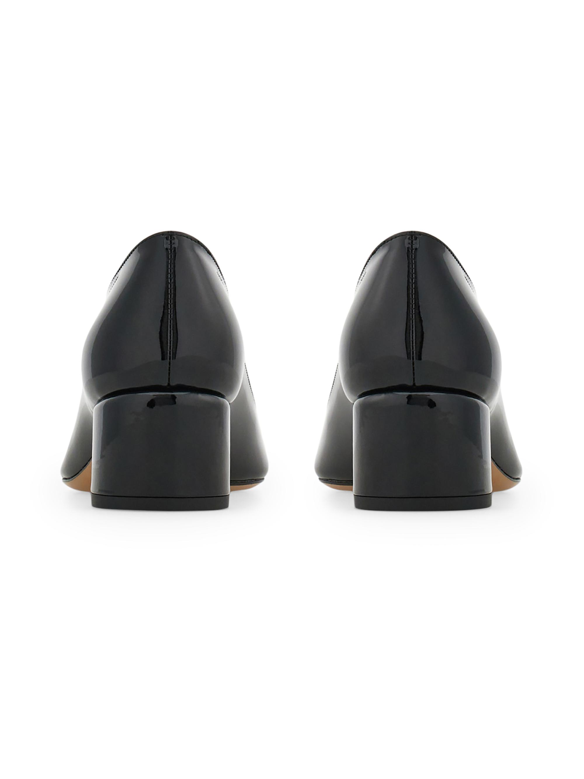 Escarpins Mariamare En Cuir Vernis Noir – Taille 40 – Neufs Sans Boîte